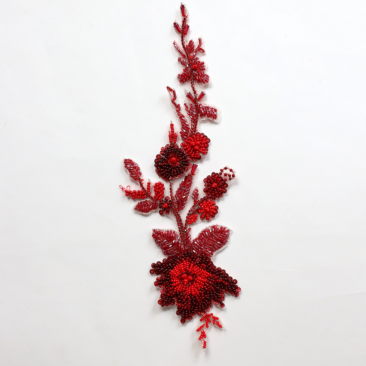 Yanzi Handmade 3d Flower Sequin Beads Applique(YZDH102)