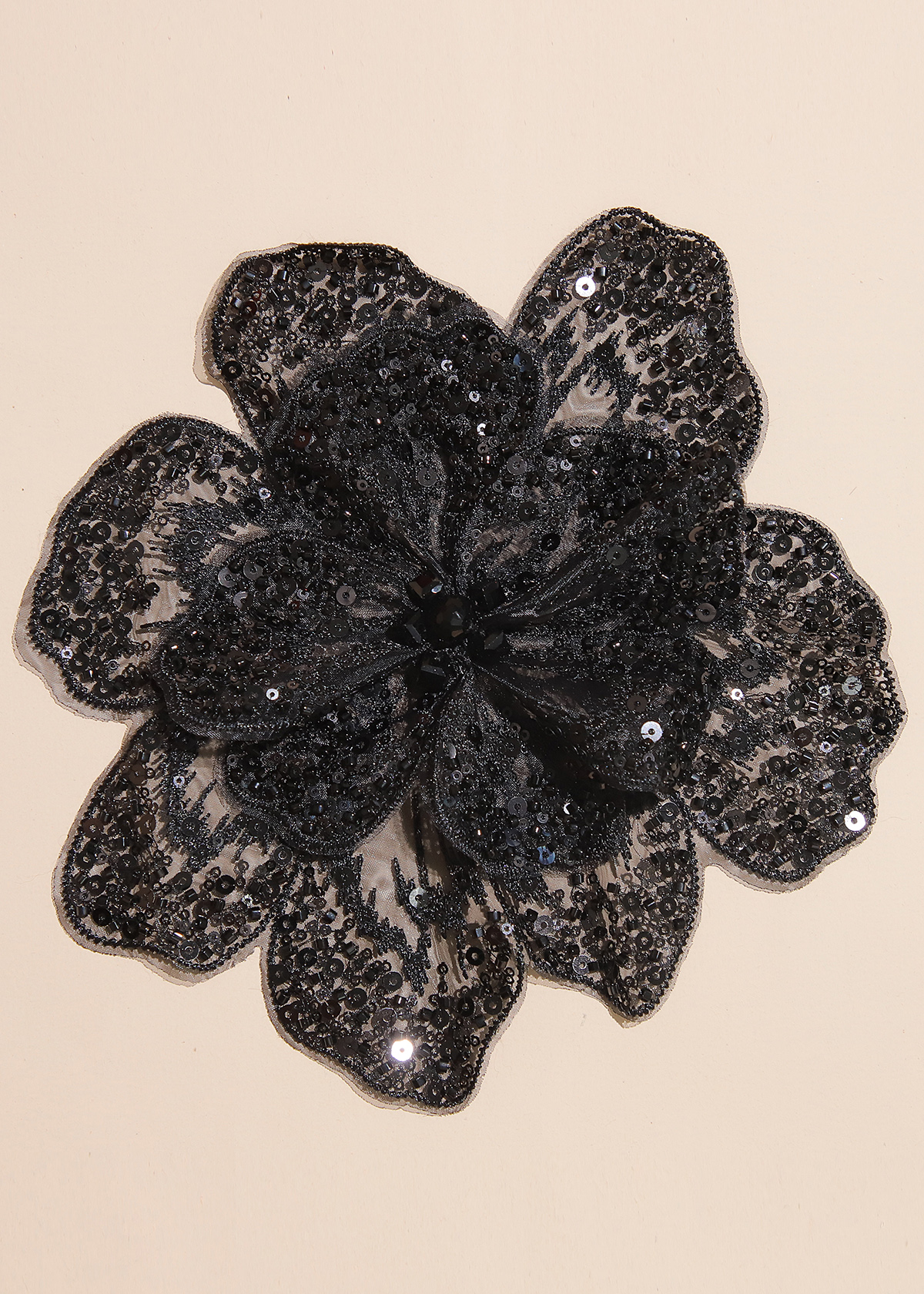 Yanzi Handmade 3d Flower Sequin Beads Applique(YZX168)