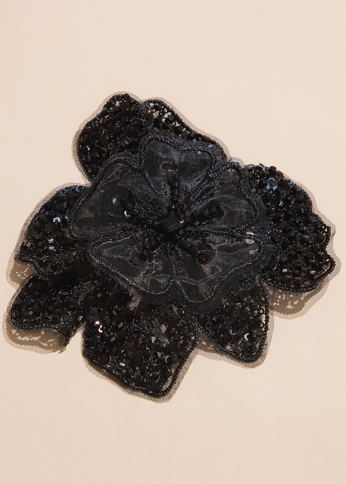 Yanzi Handmade 3d Flower Sequin Beads Applique(YZX165)