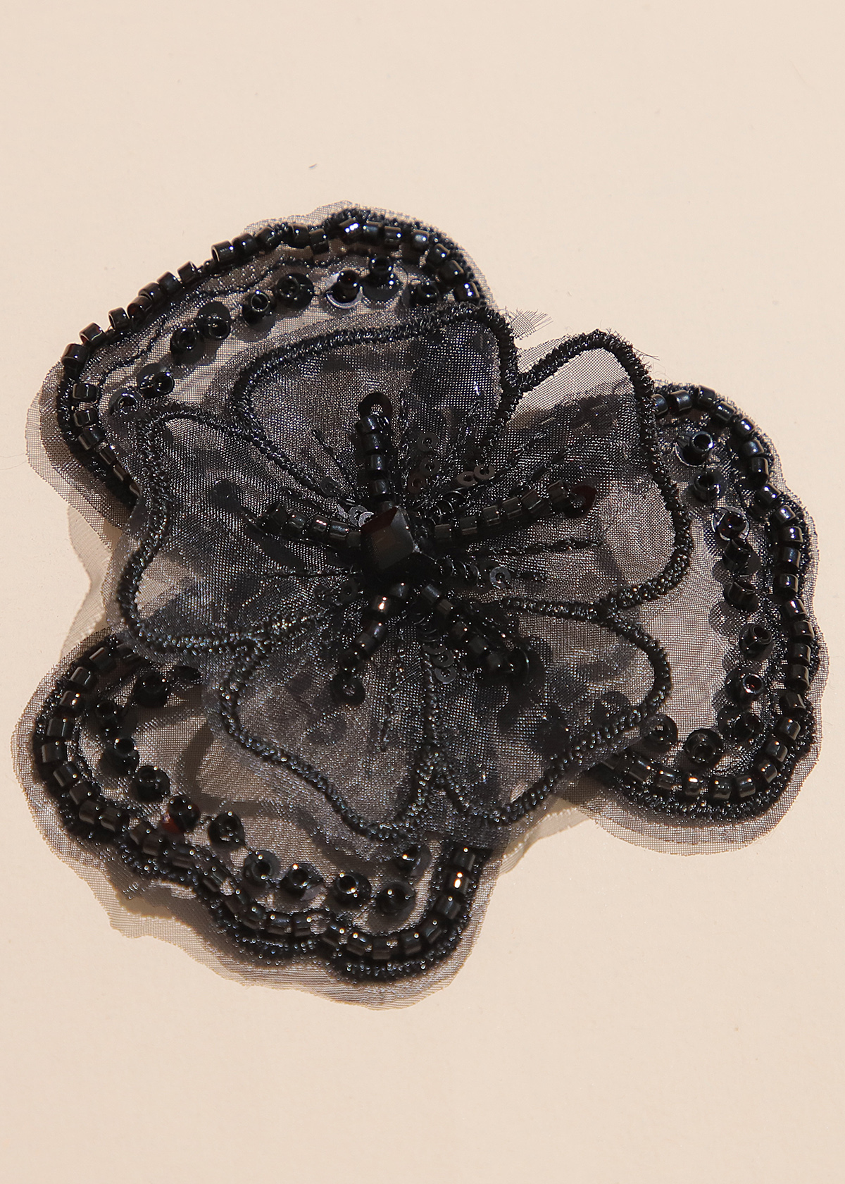 Yanzi Handmade 3d Flower Sequin Beads Applique(YZX163)