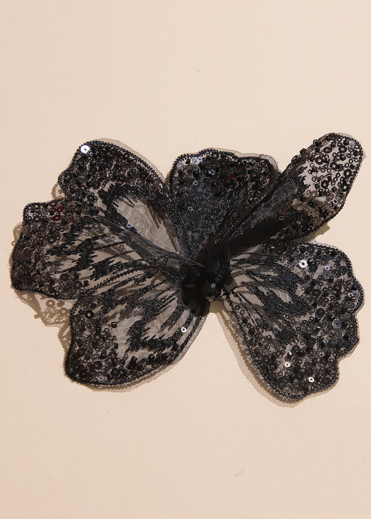 Yanzi Handmade 3d Flower Sequin Beads Applique(YZX166)