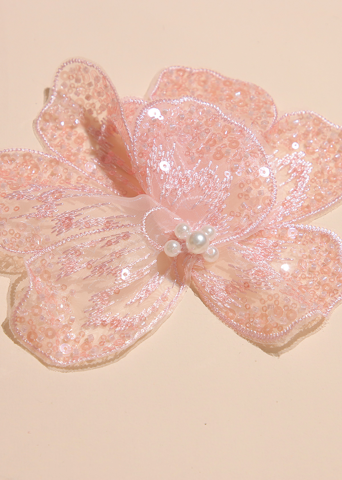 Yanzi Handmade 3d Flower Sequin Beads Applique(YZX178)