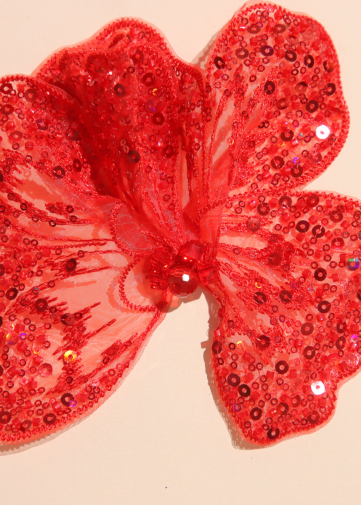 Yanzi Handmade 3d Flower Sequin Beads Applique(YZX178)