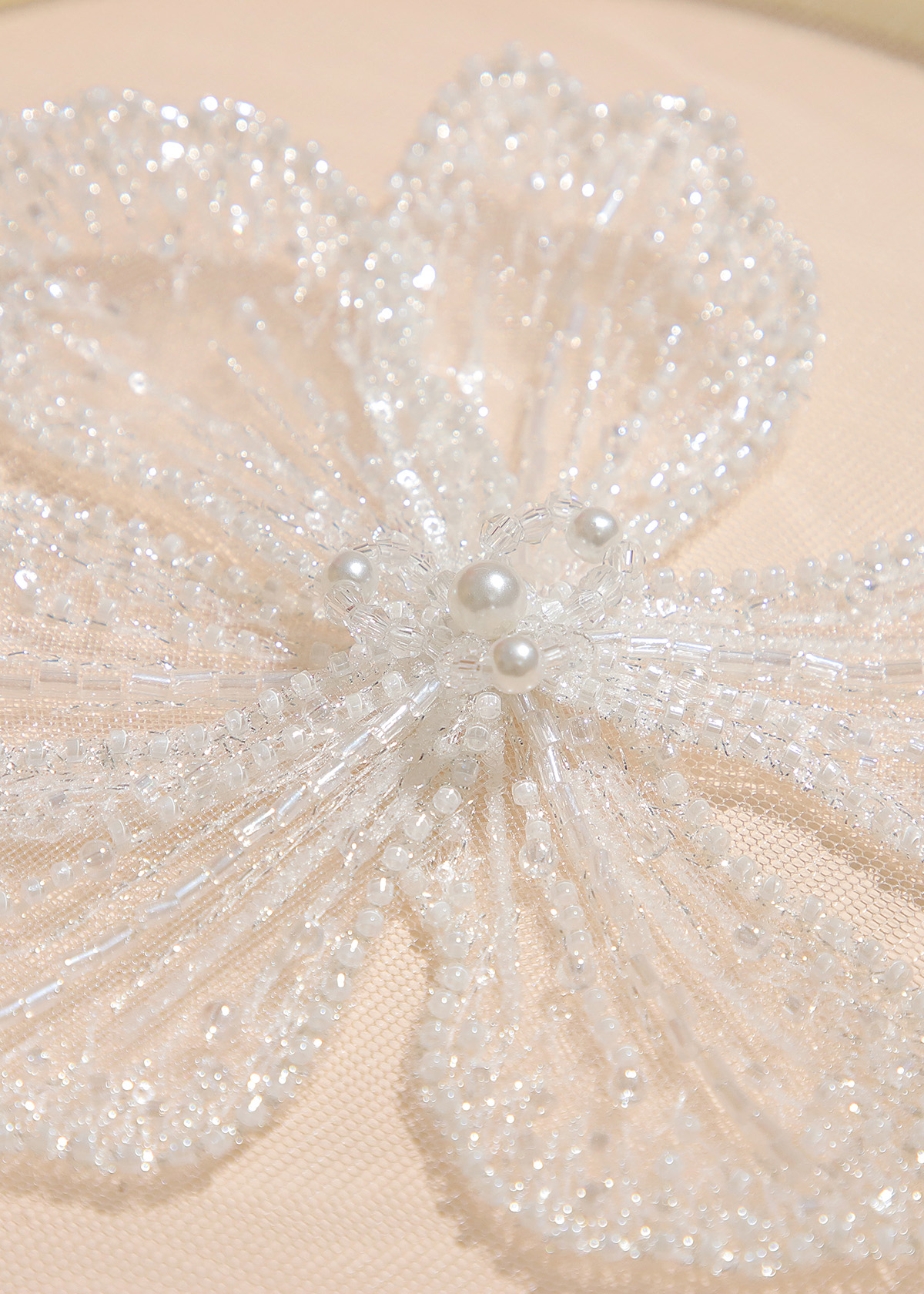 Yanzi Handmade 3d Flower Sequin Beads Applique(YZX140)