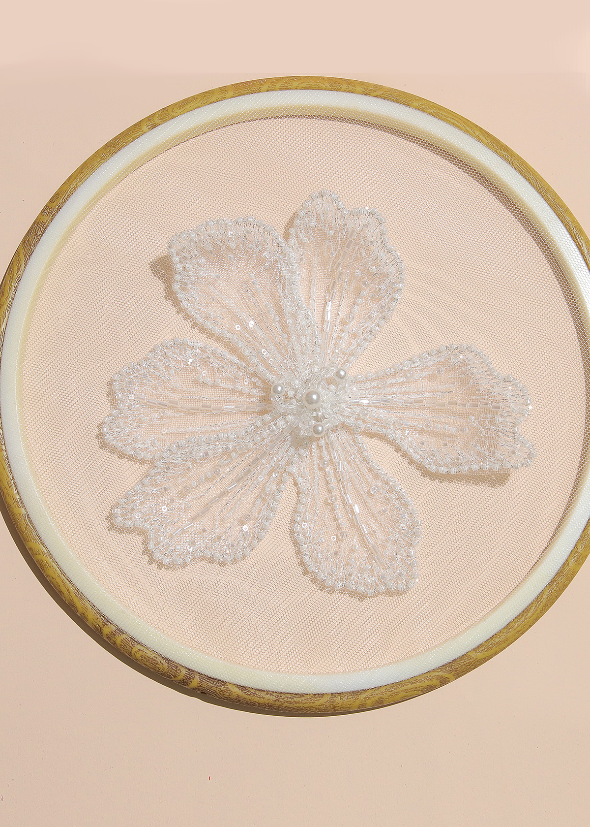 Yanzi Handmade 3d Flower Sequin Beads Applique(YZX140)