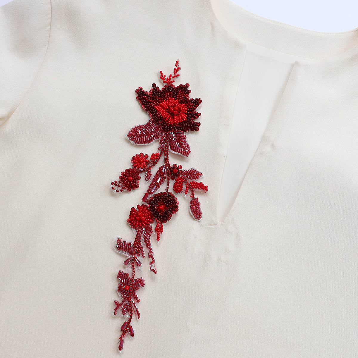 Yanzi Handmade 3d Flower Sequin Beads Applique(YZDH102)