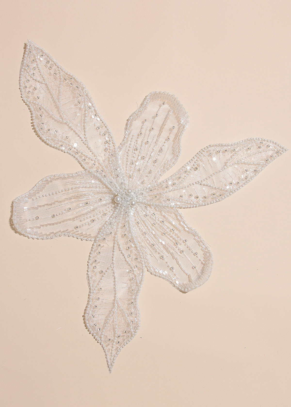 Yanzi Handmade 3d Flower Sequin Beads Applique(YZX144)