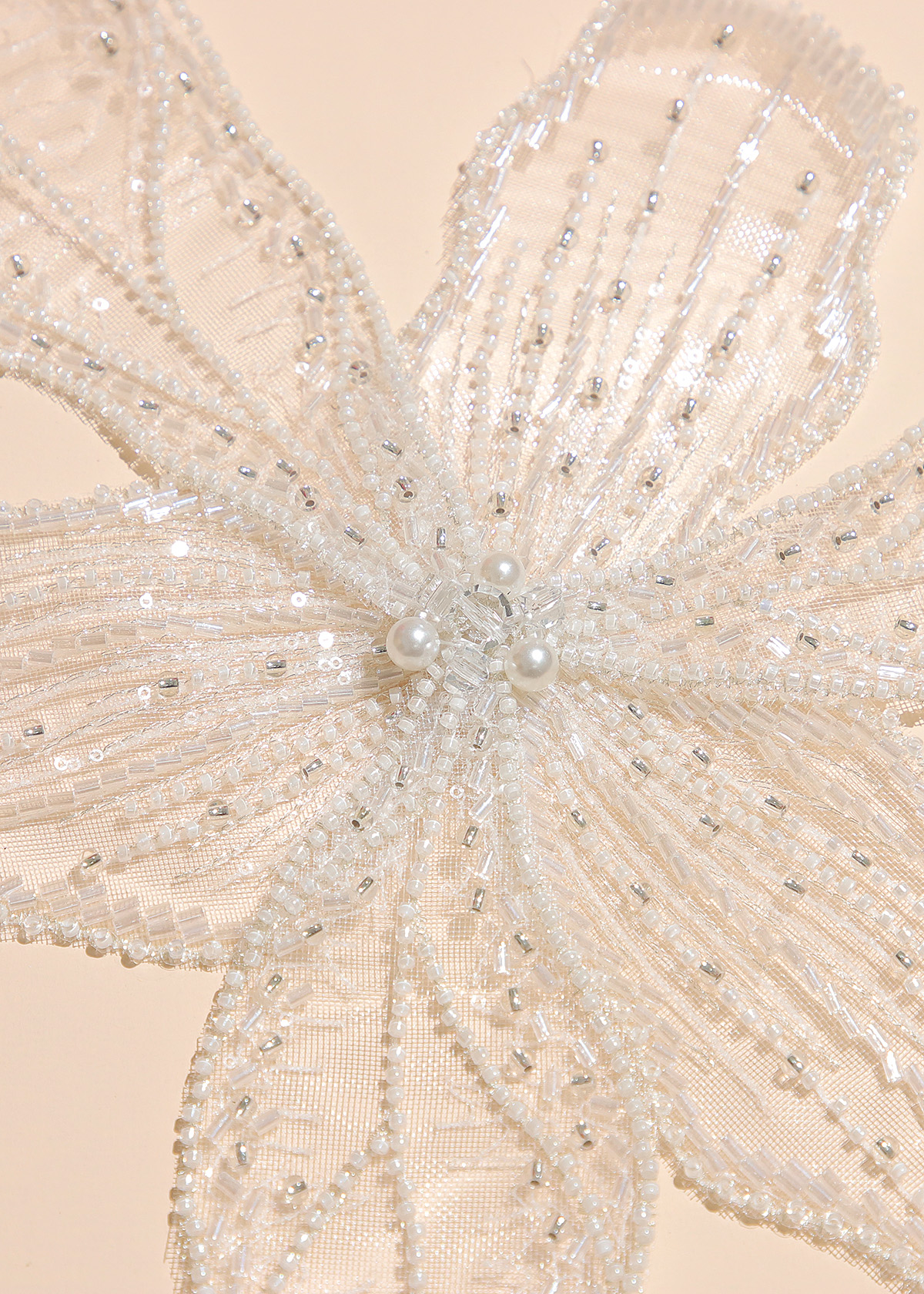 Yanzi Handmade 3d Flower Sequin Beads Applique(YZX144)