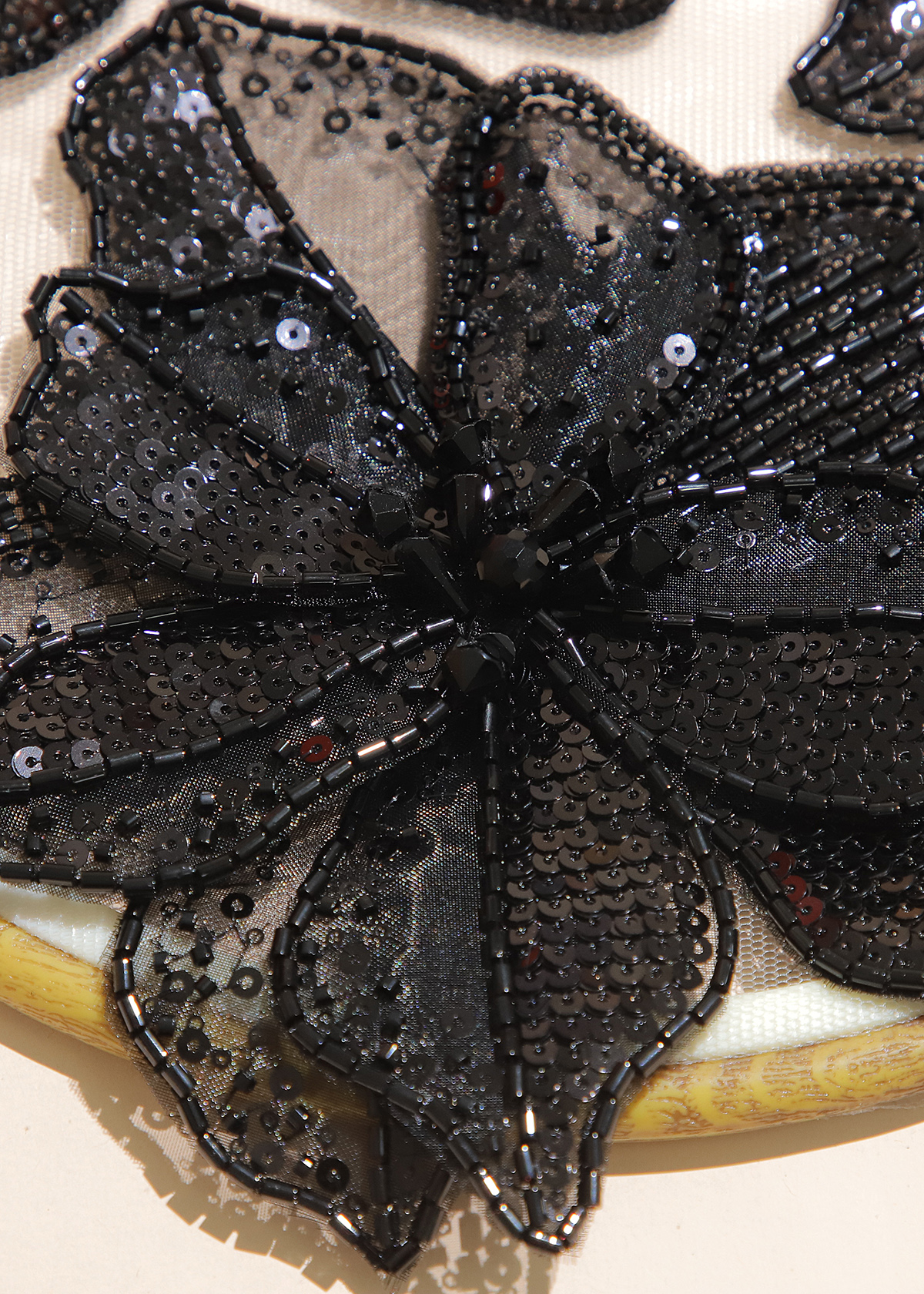 Yanzi Handmade 3d Flower Sequin Beads Applique(YZX148)