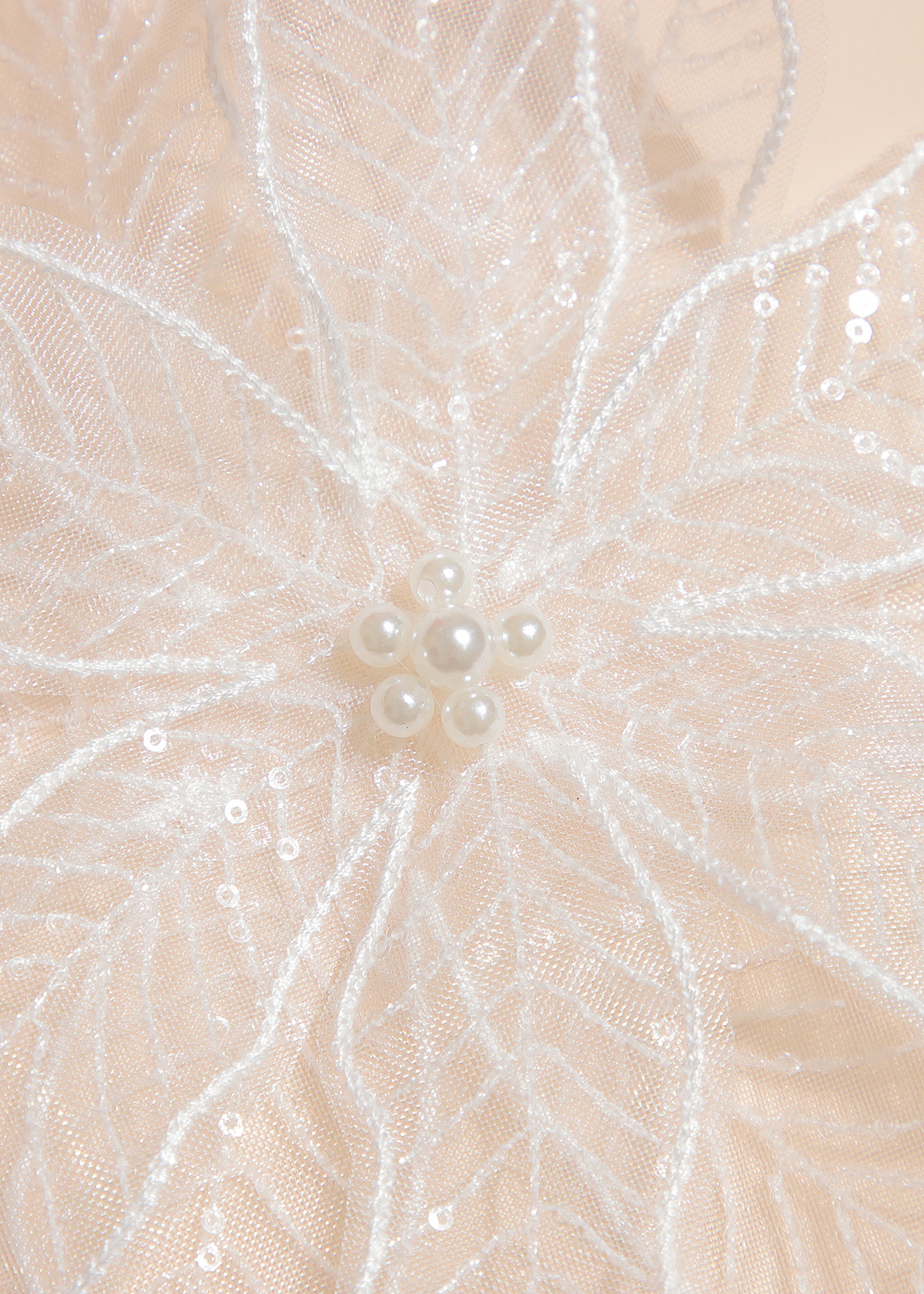 Yanzi Handmade 3d Flower Sequin Beads Applique(YZX141)
