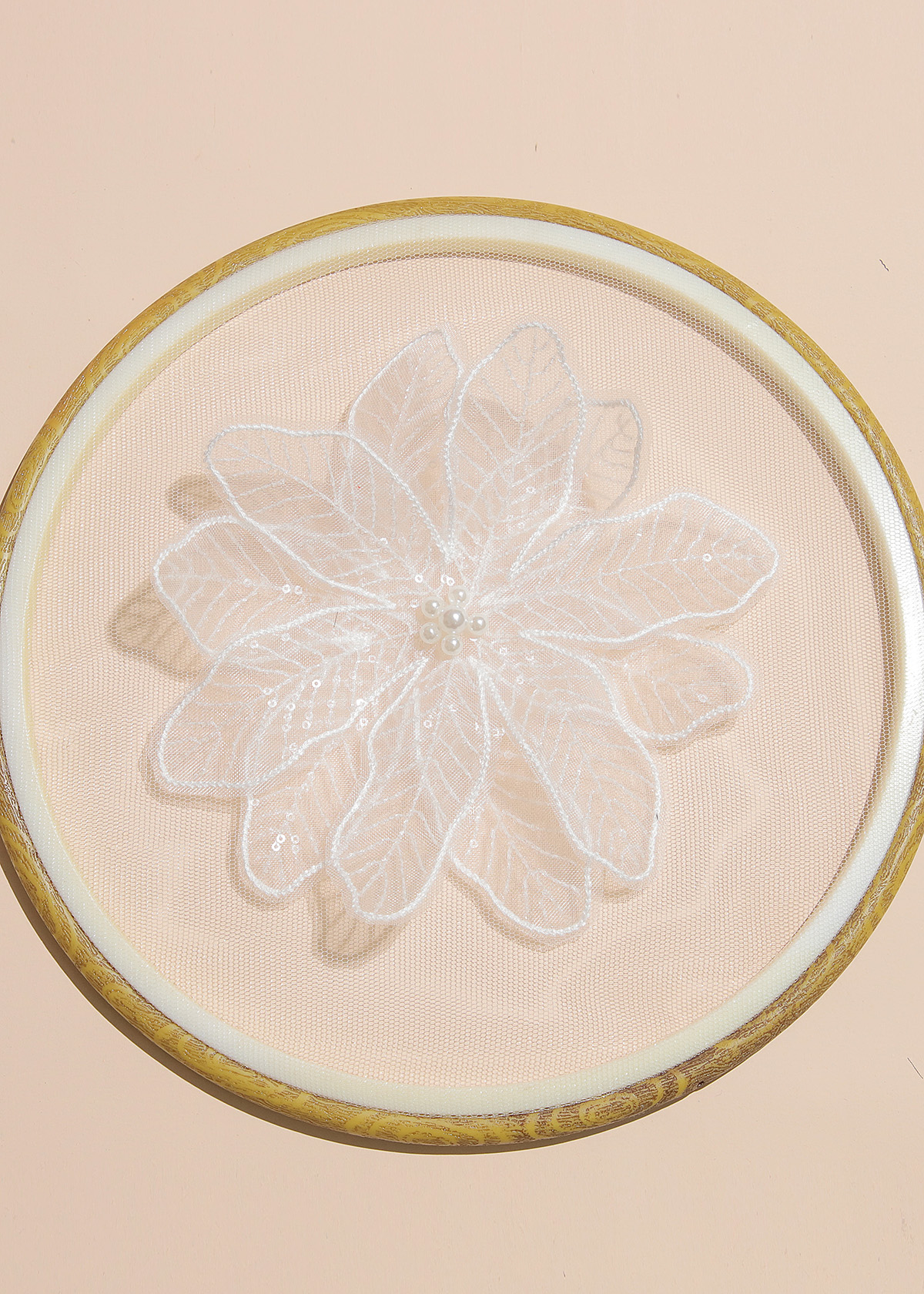 Yanzi Handmade 3d Flower Sequin Beads Applique(YZX141)