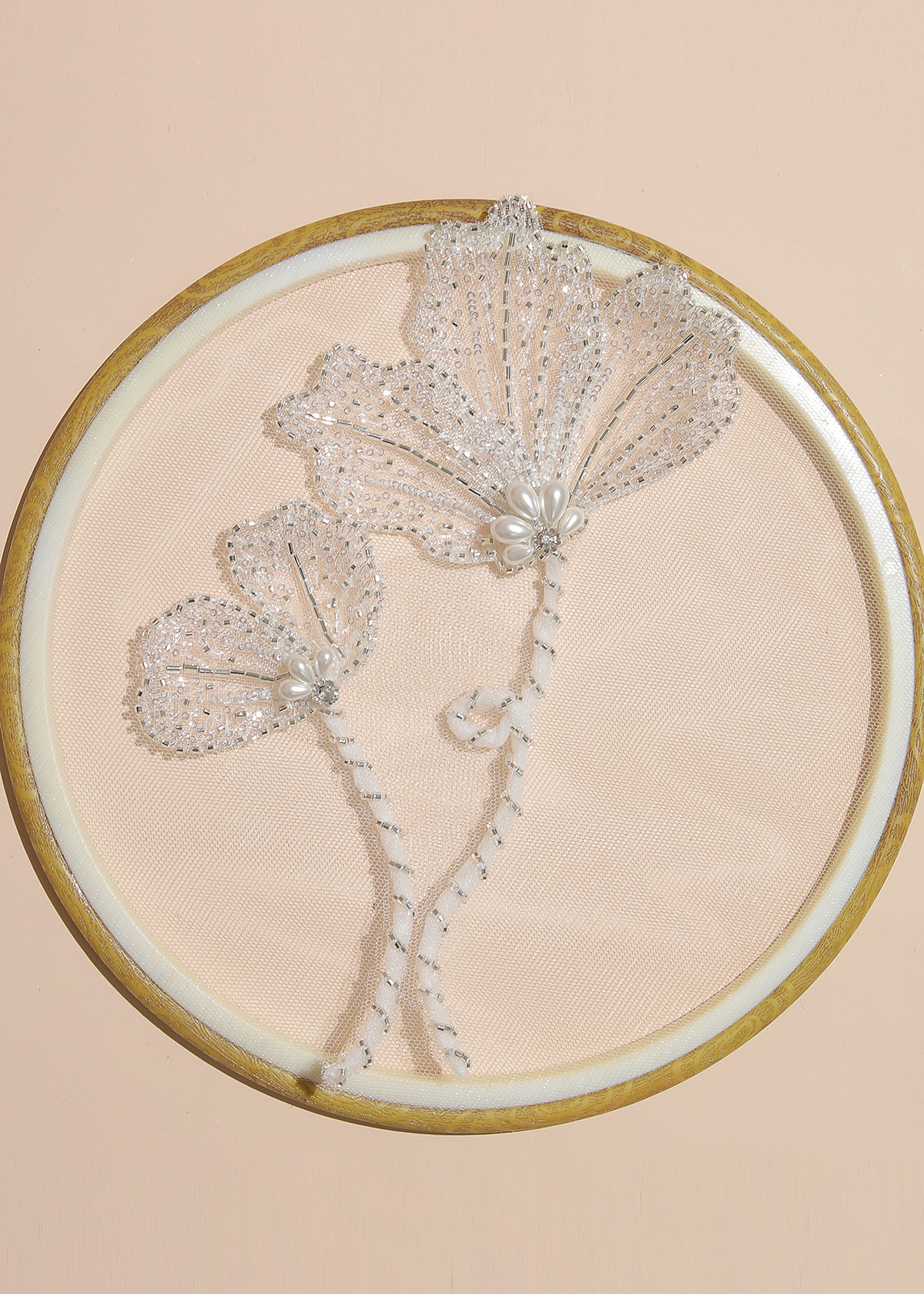 Yanzi Handmade 3d Flower Sequin Beads Applique(YZX160)