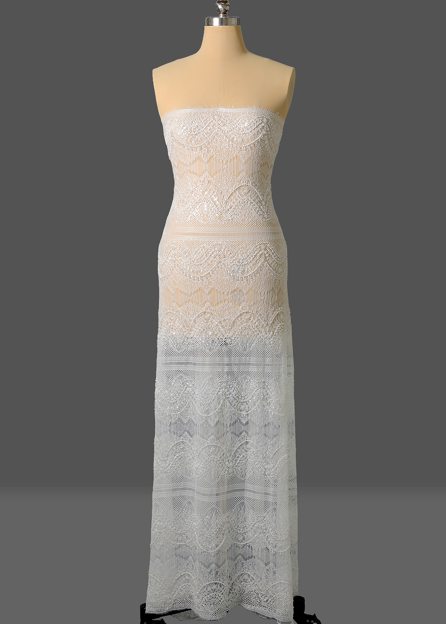 Yanzi floral beaded sequin embroidered lace (YZZX1019)