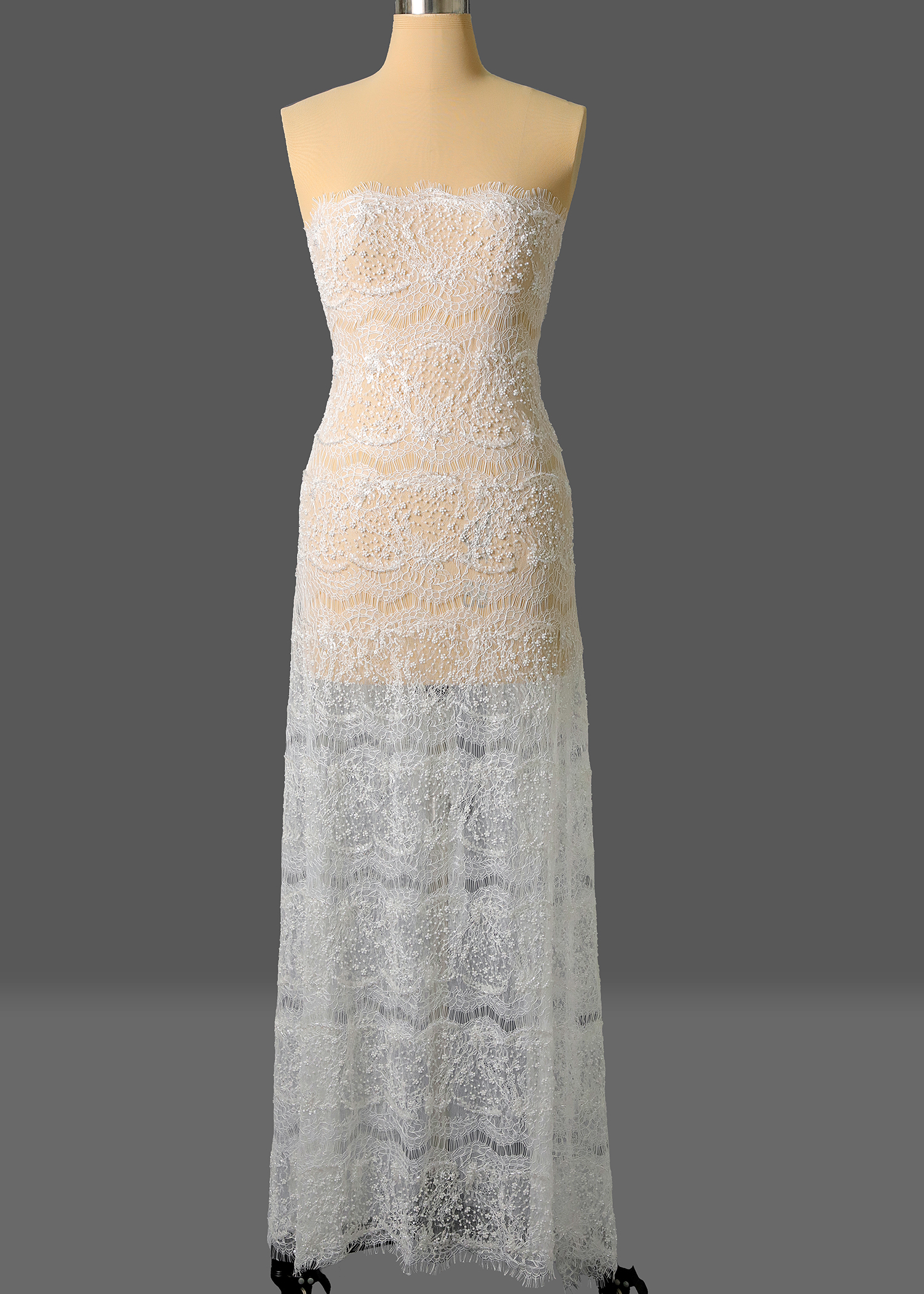 Yanzi floral beaded sequin embroidered lace (YZZX1018)