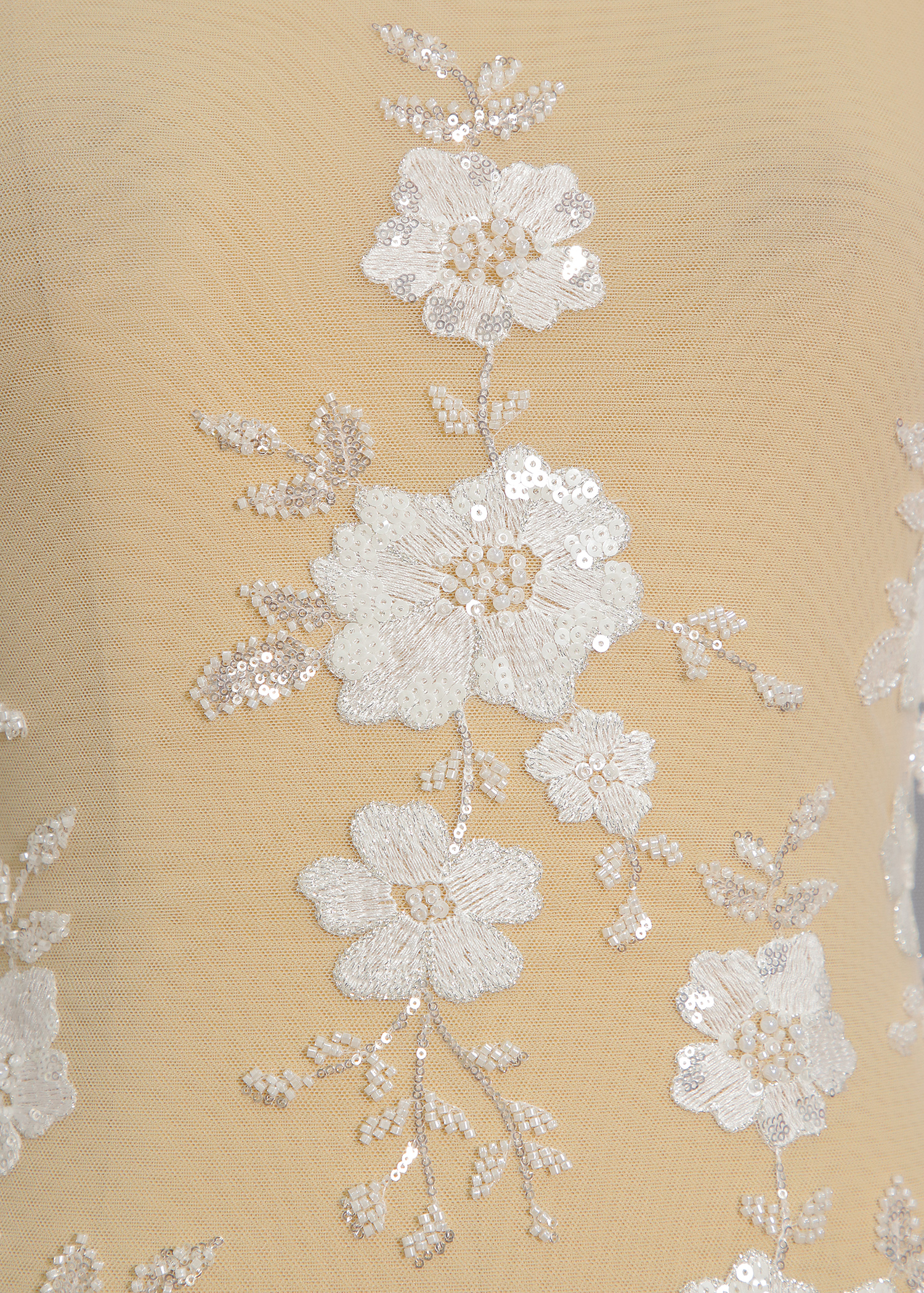 Yanzi floral beaded sequin embroidered lace (YZZX947)