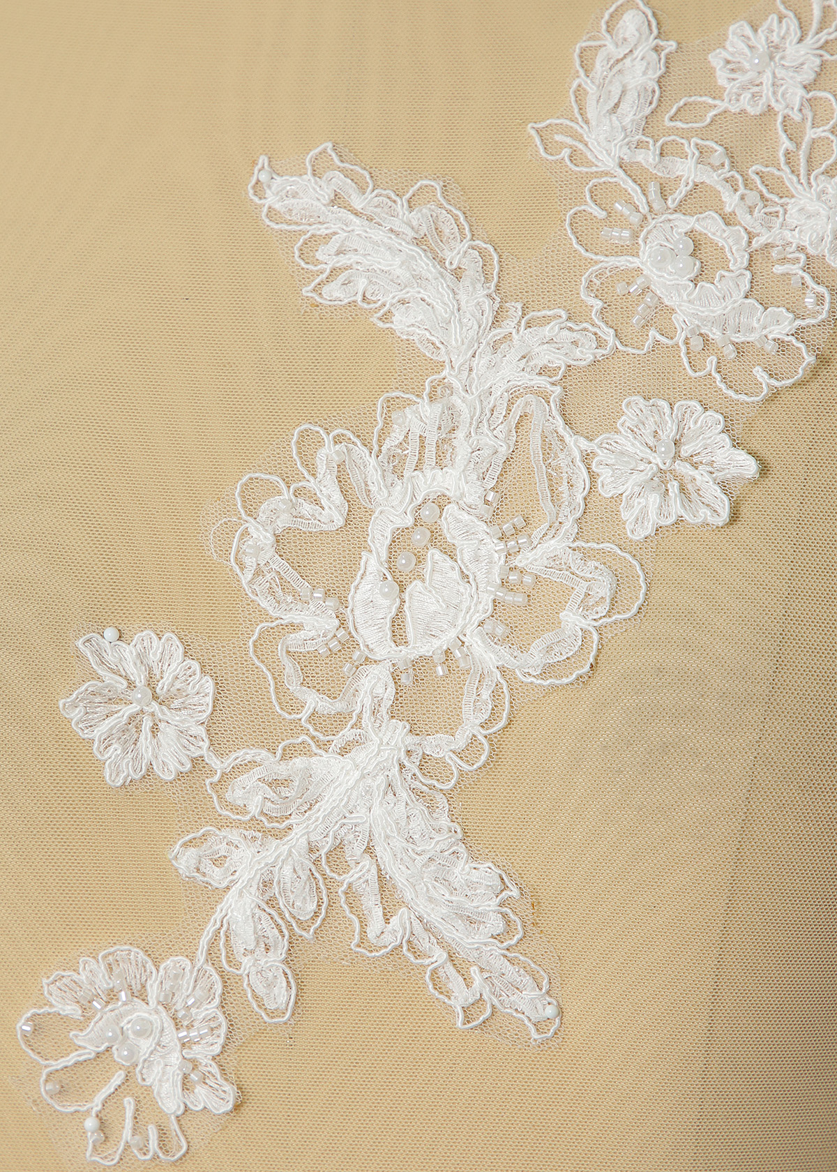 Yanzi beaded sequin embroidery applique floral (YZOH213)