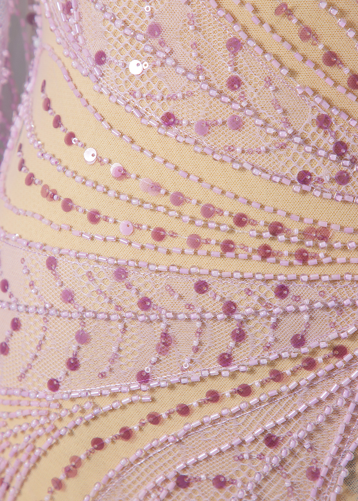 Yanzi colorful beaded lace dress fabric (YZZX279）