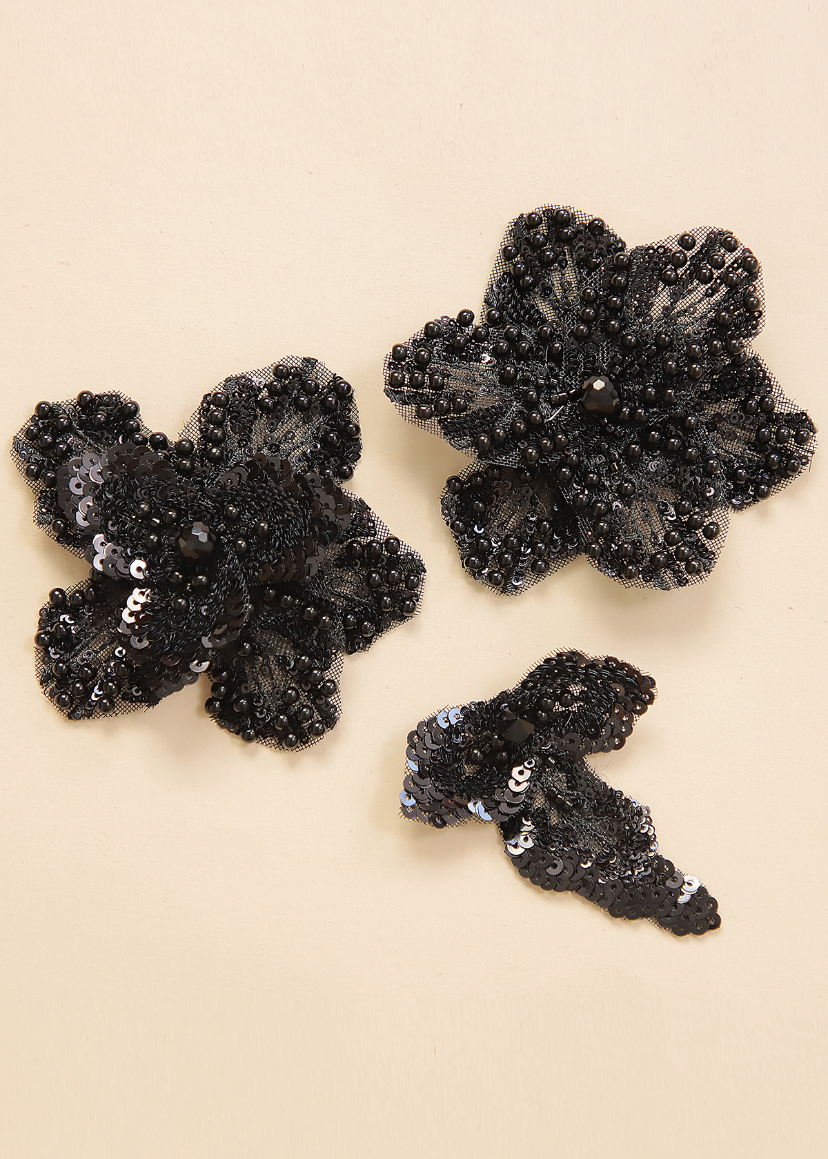 Yanzi Handmade 3d Flower Sequin Beads Applique(YZX186-188)
