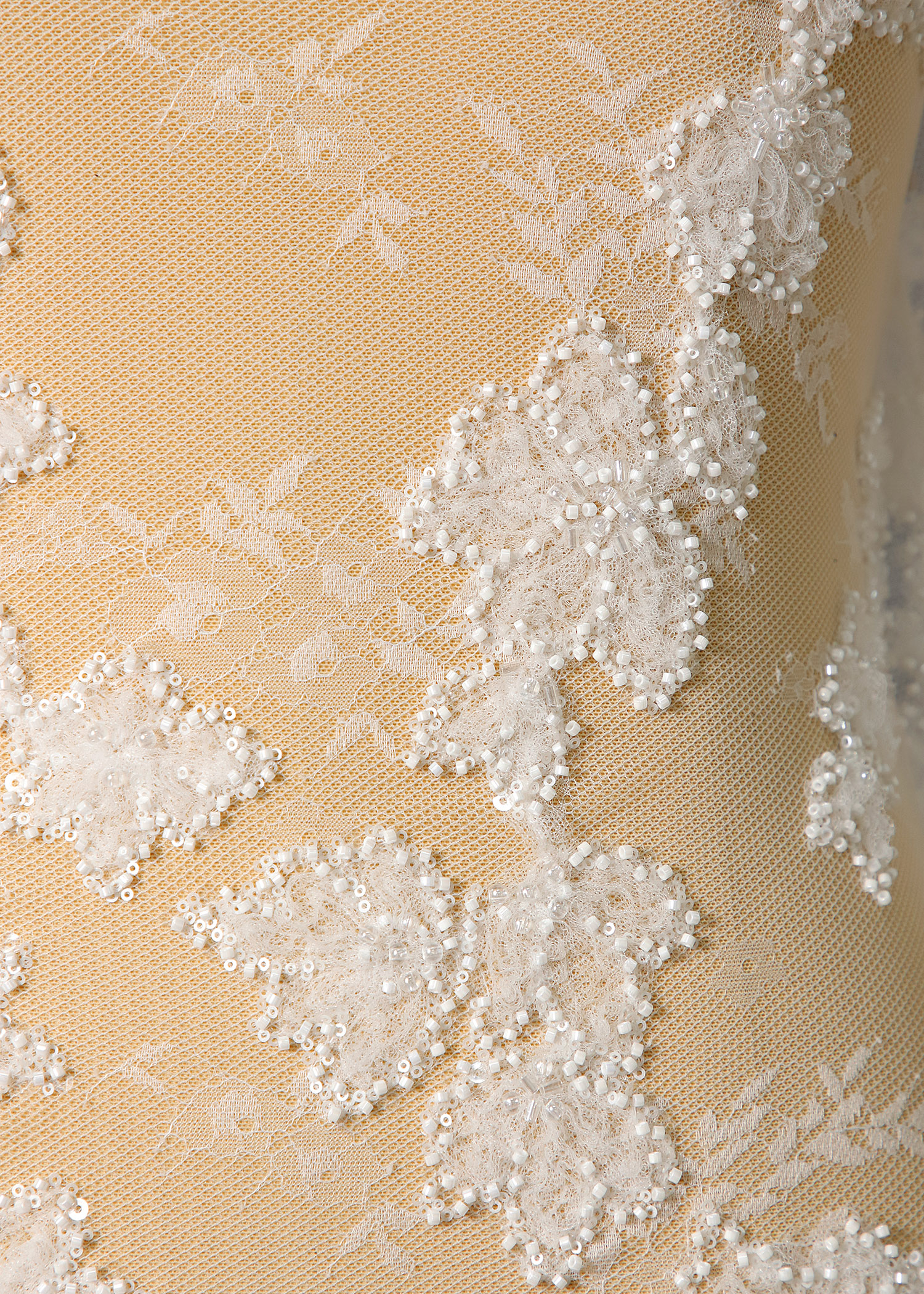 Yanzi Ribbon Embroidery luxury beads sequins Lace (YZP022-1)