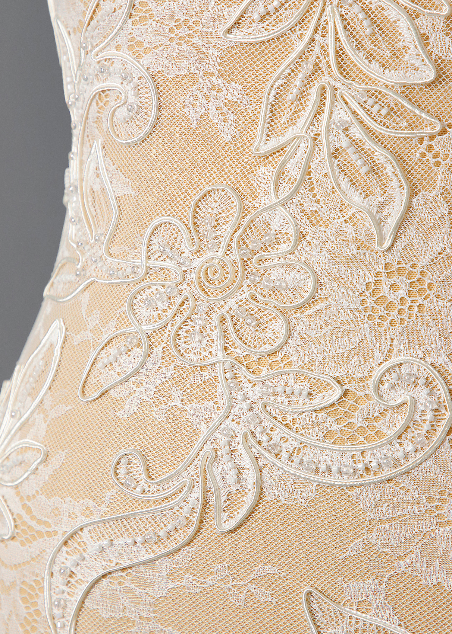 Yanzi corded bead embroidered lace with sequin  (YZP015-1)