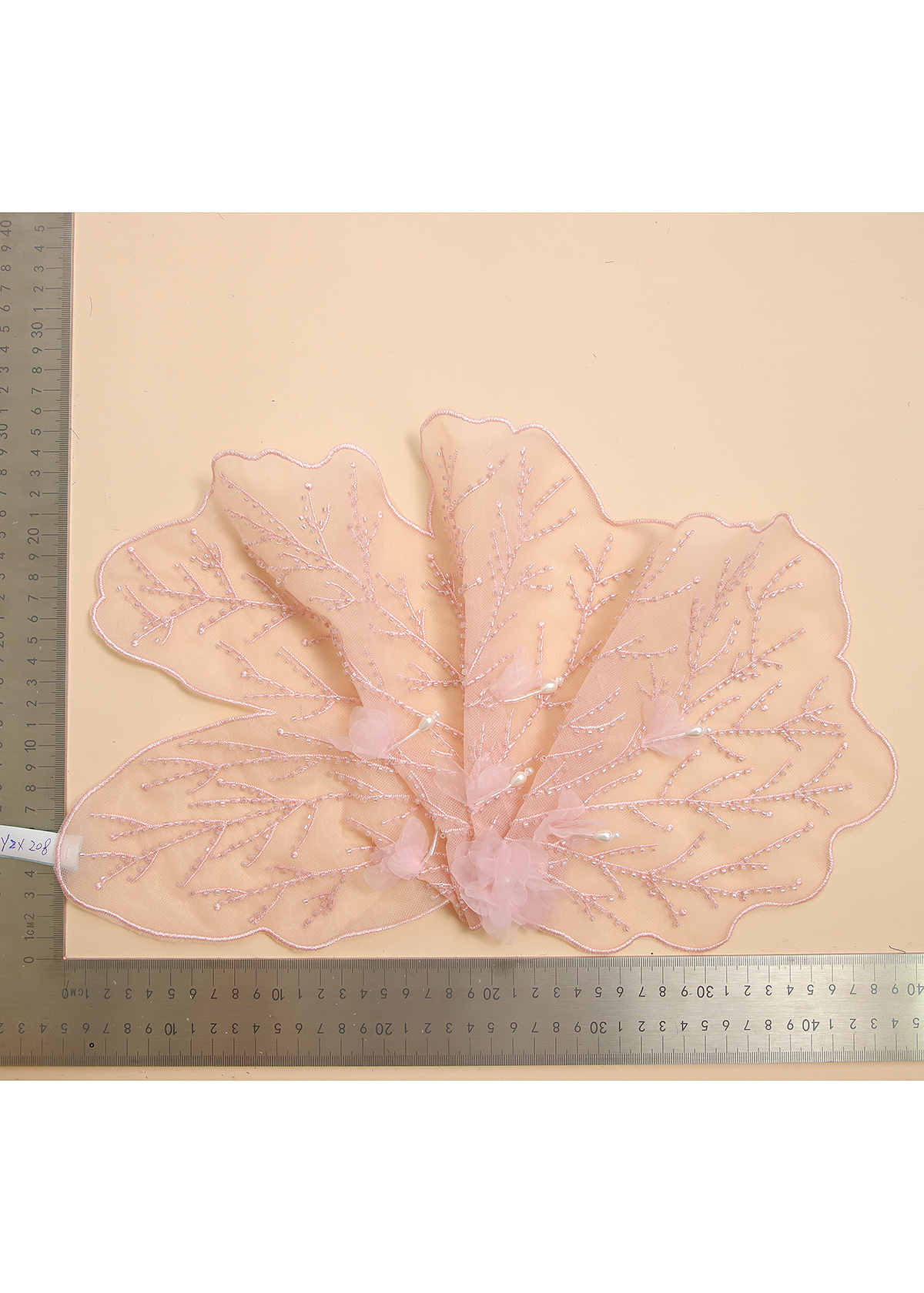 Yanzi Handmade 3d Flower Sequin Beads Applique(YZX208)