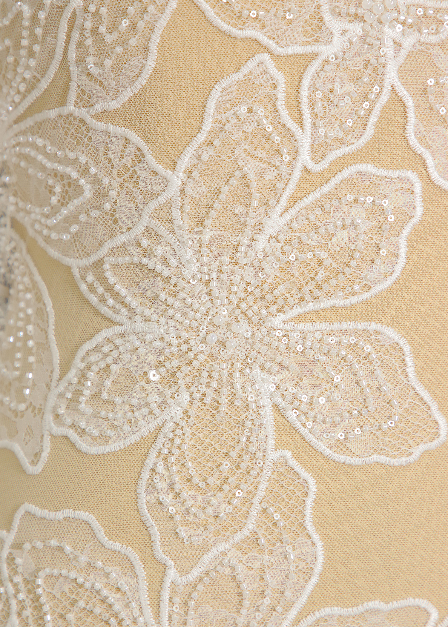 Yanzi floral beaded sequin embroidered lace (YZZX943)