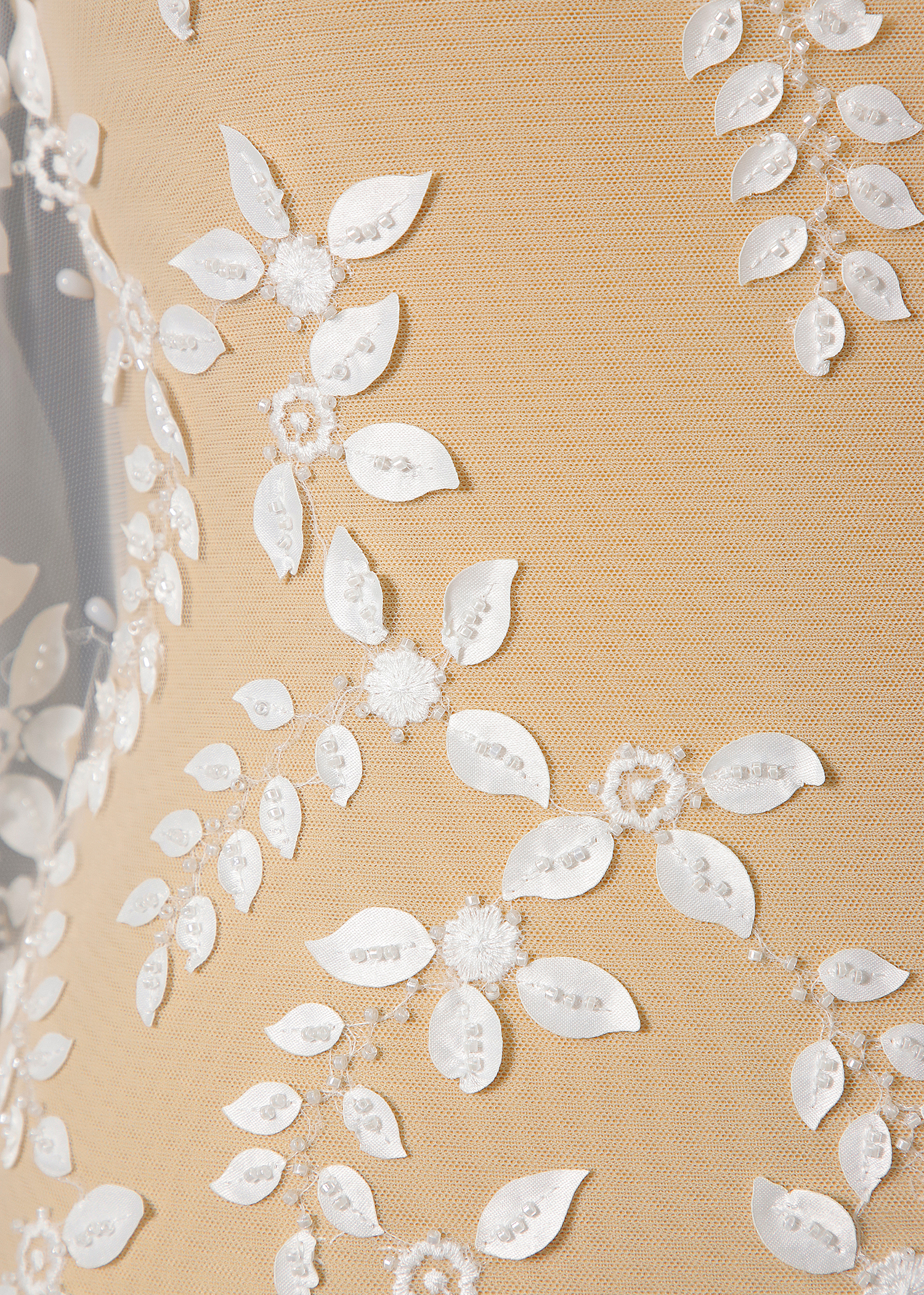 Yanzi bridal fabric luxury embroidery beads sequins lace (YZZX1029)