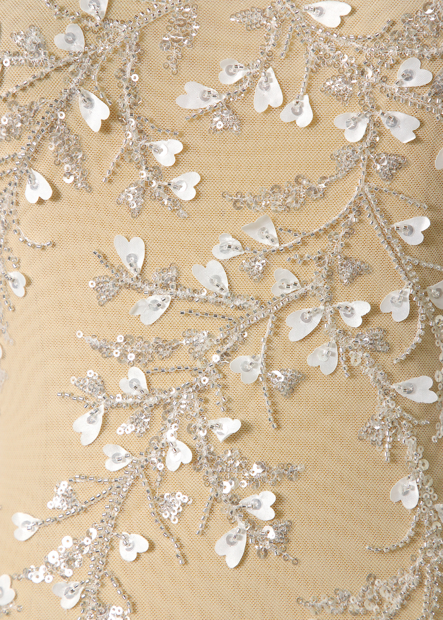 Yanzi floral Laser beaded sequin embroidered lace (YZZX030)