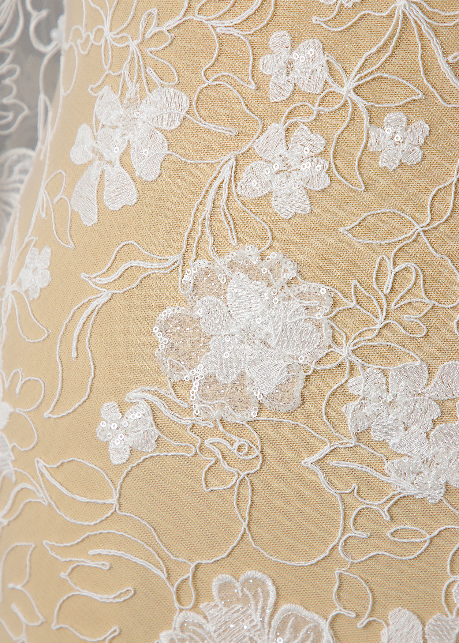 Yanzi corded bead embroidered lace with sequin  (YZC013)