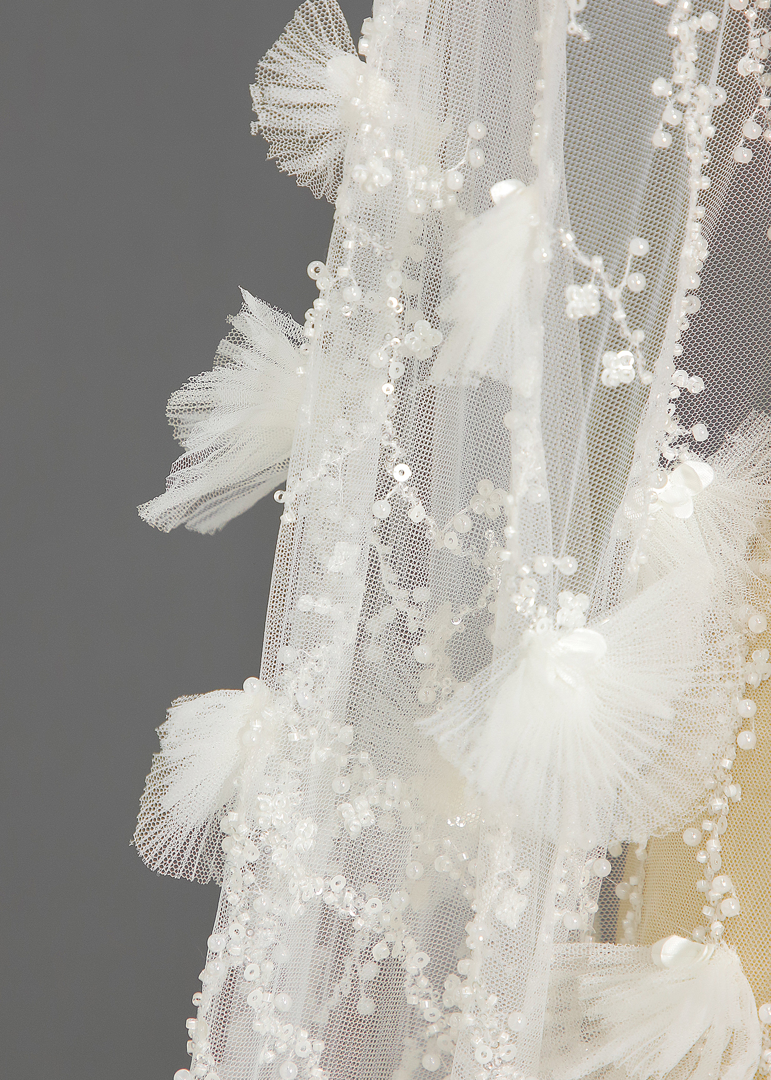 Yanzi 3D floral embroidered lace with beaded sequin  (YZ3D019)