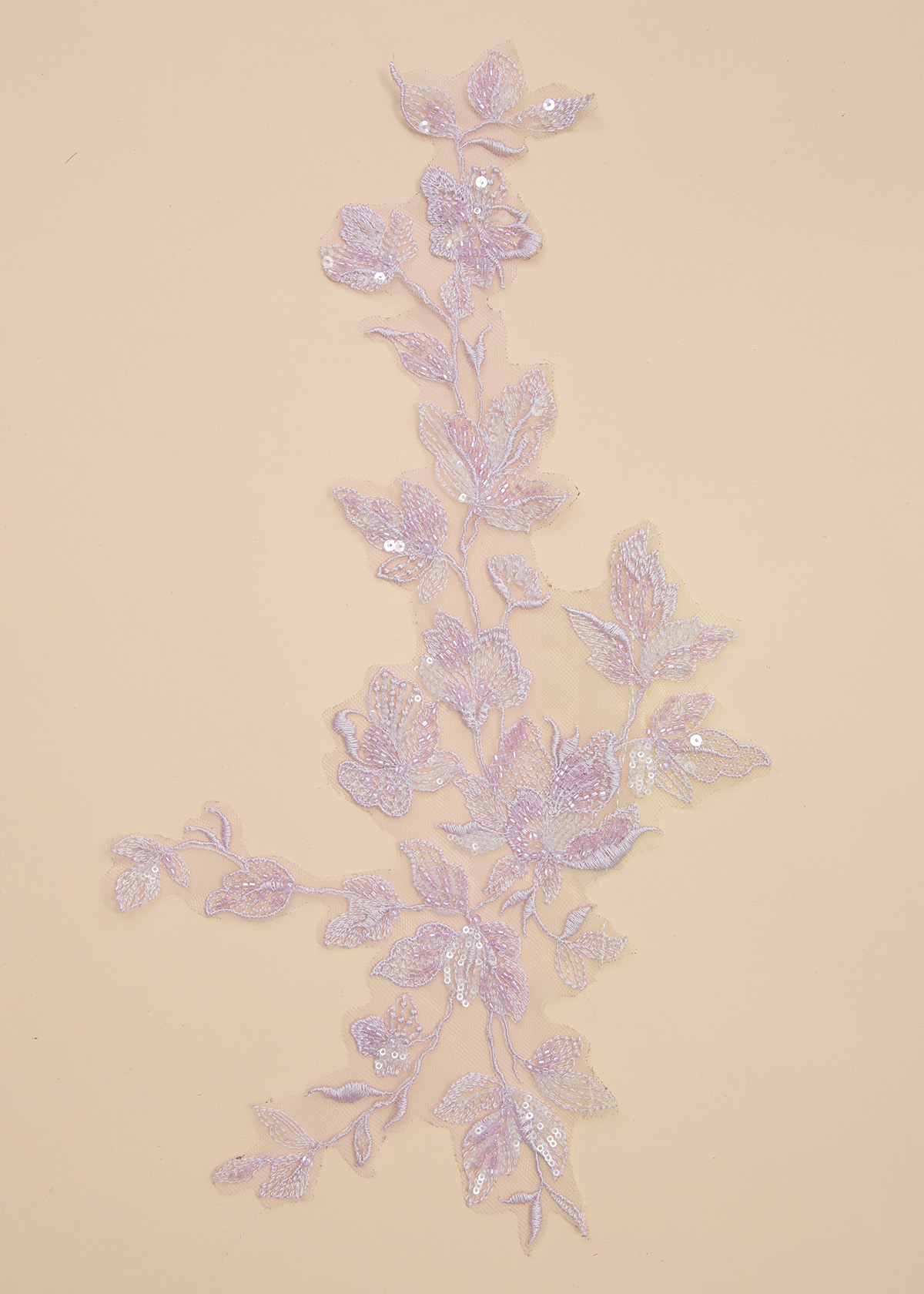 Yanzi beaded sequin embroidery applique floral (YZOH203)