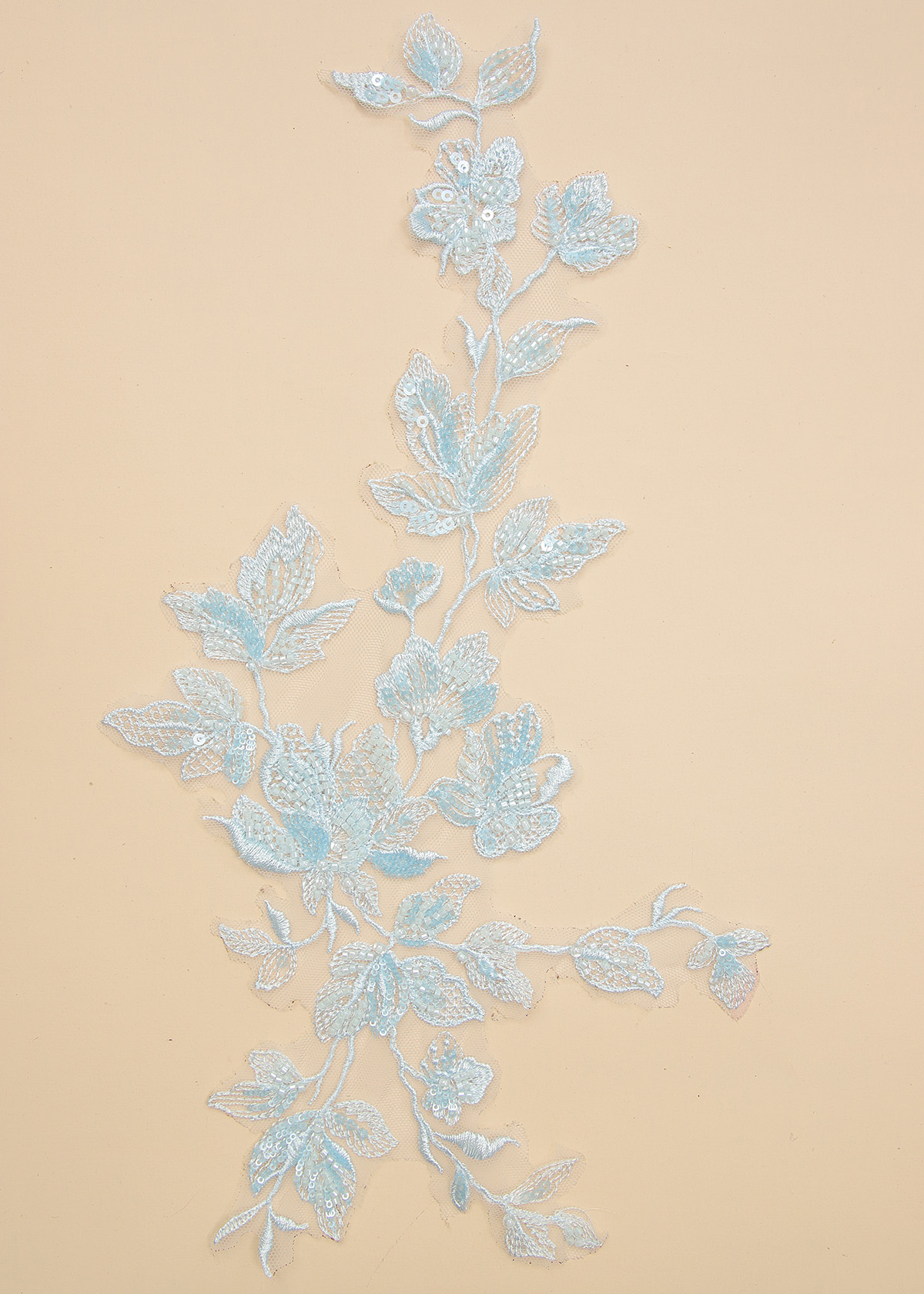 Yanzi beaded sequin embroidery applique floral (YZOH203)