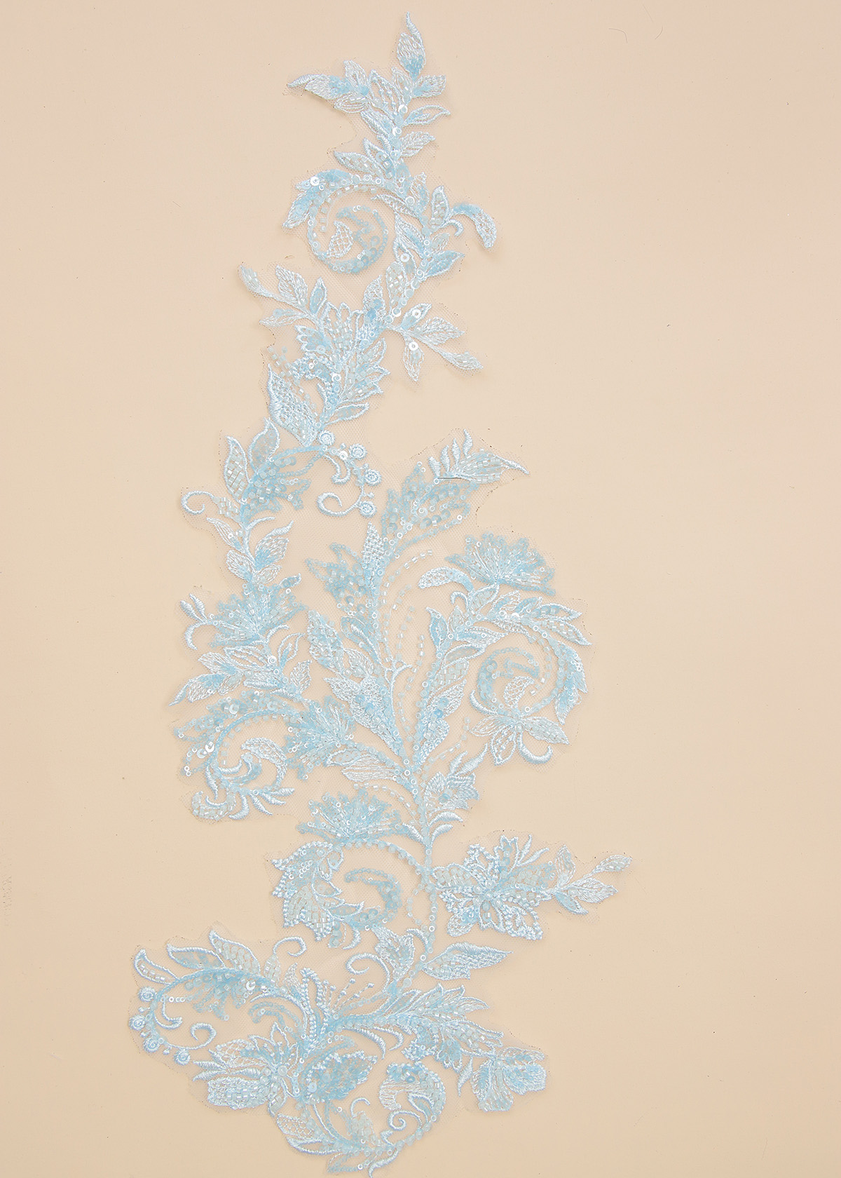 Yanzi beaded sequin embroidery applique floral (YZOH204)
