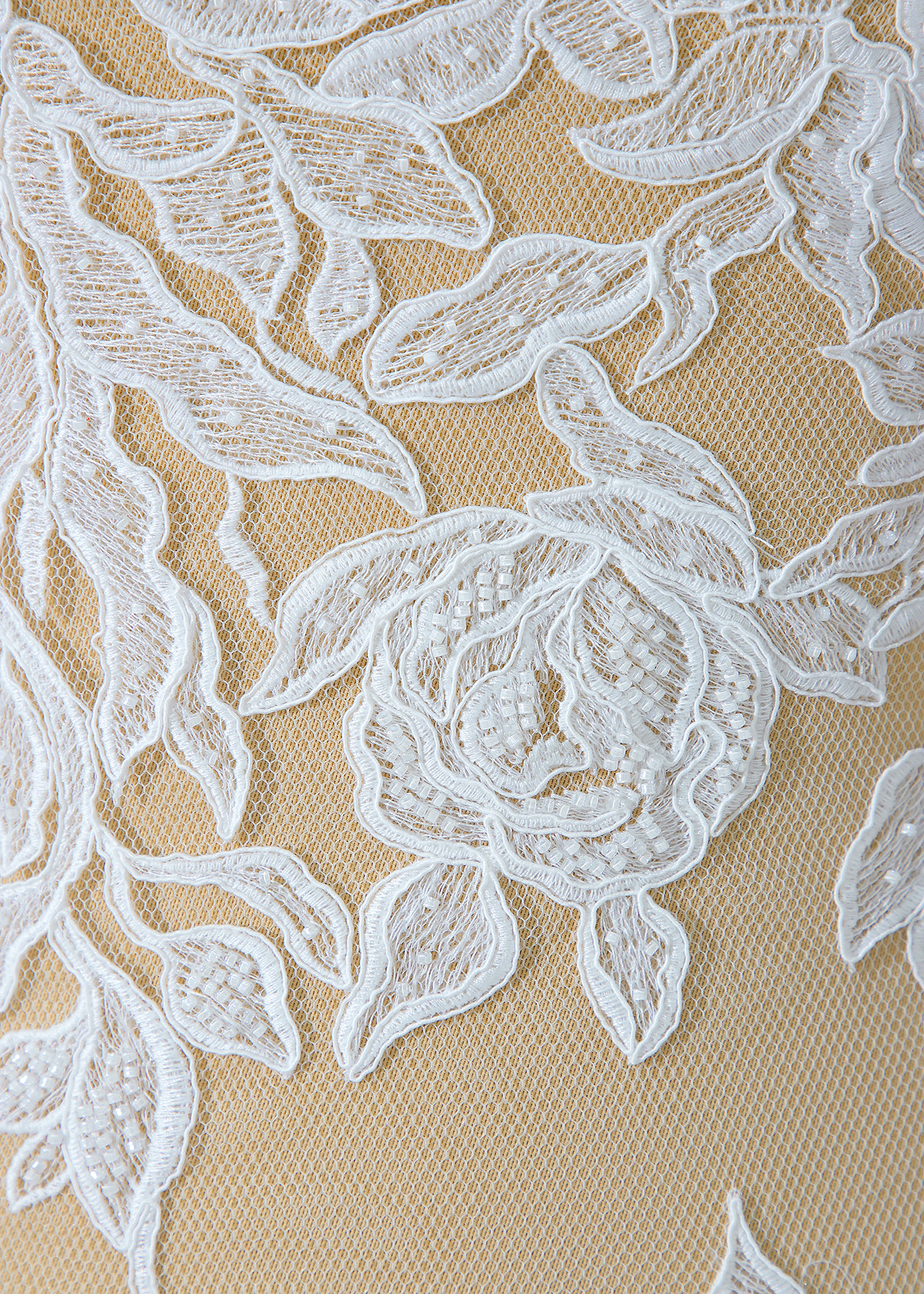 Yanzi corded bead embroidered lace with sequin  (YZC008)