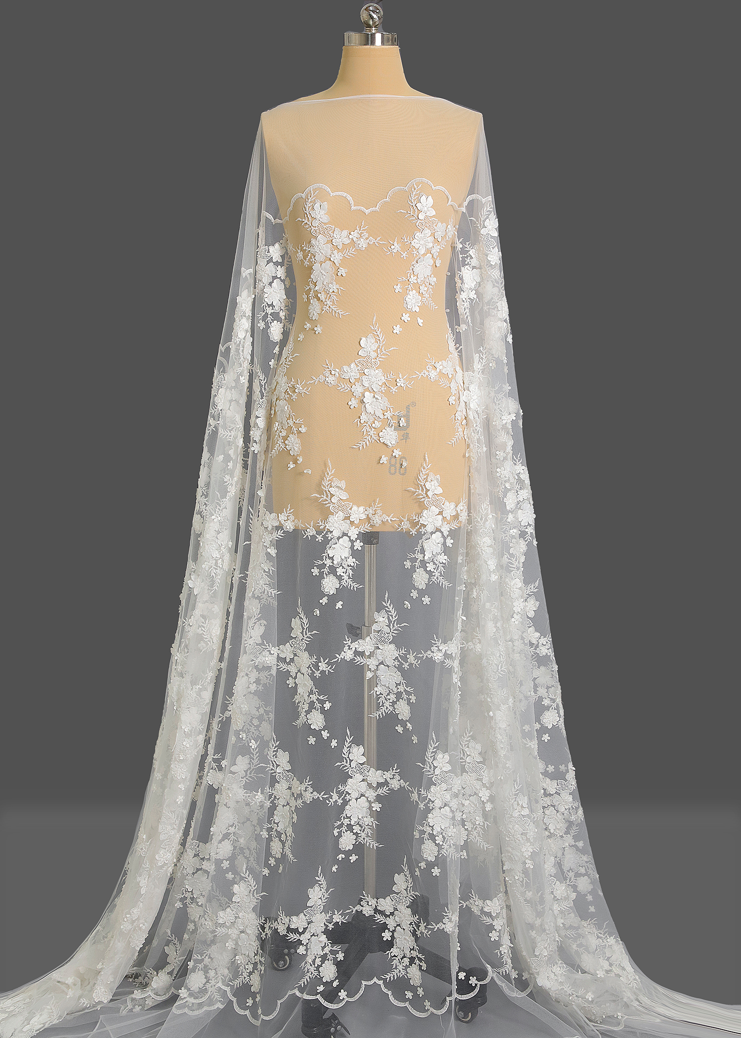 Yanzi floral beaded sequin embroidered lace (YZZX959)