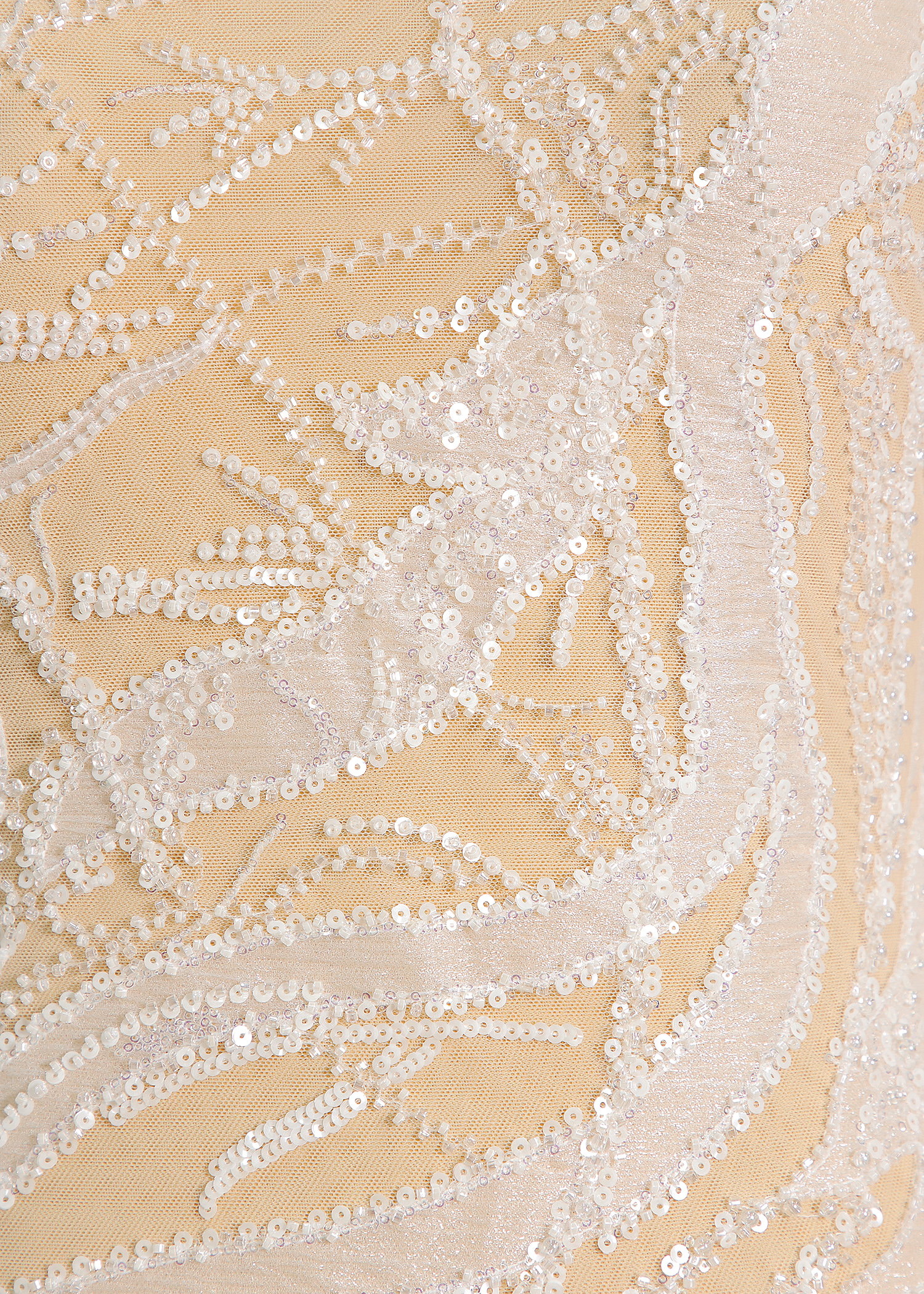 Yanzi floral Laser beaded sequin embroidered lace (YZZX345)