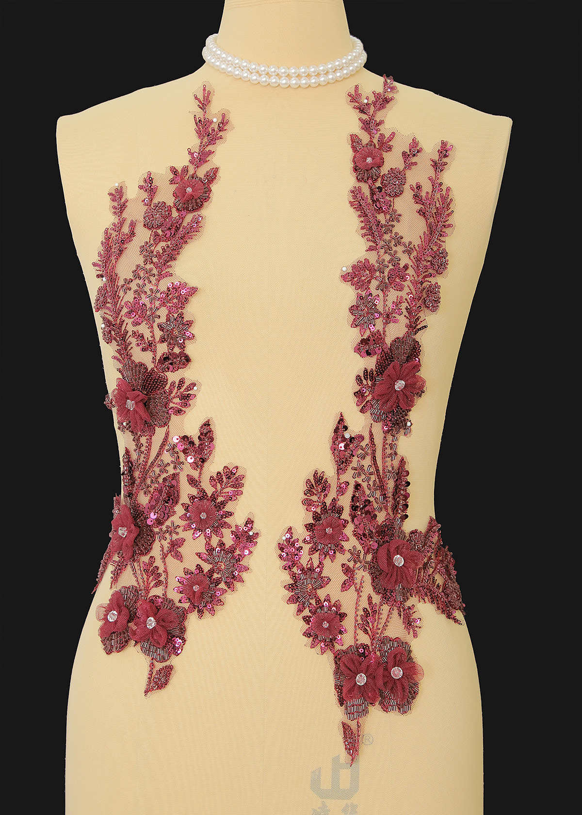 Yanzi 3D Handmade applique floral (YZOH3DX016)