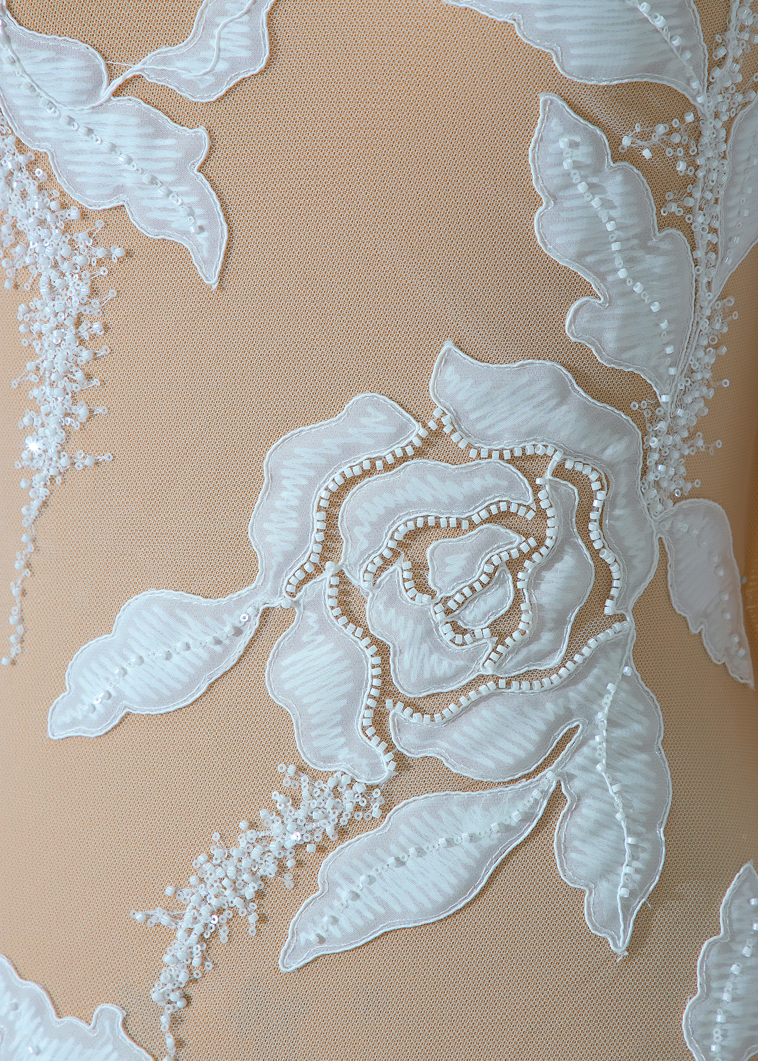 Yanzi corded bead embroidered lace with sequin  (YZC015)