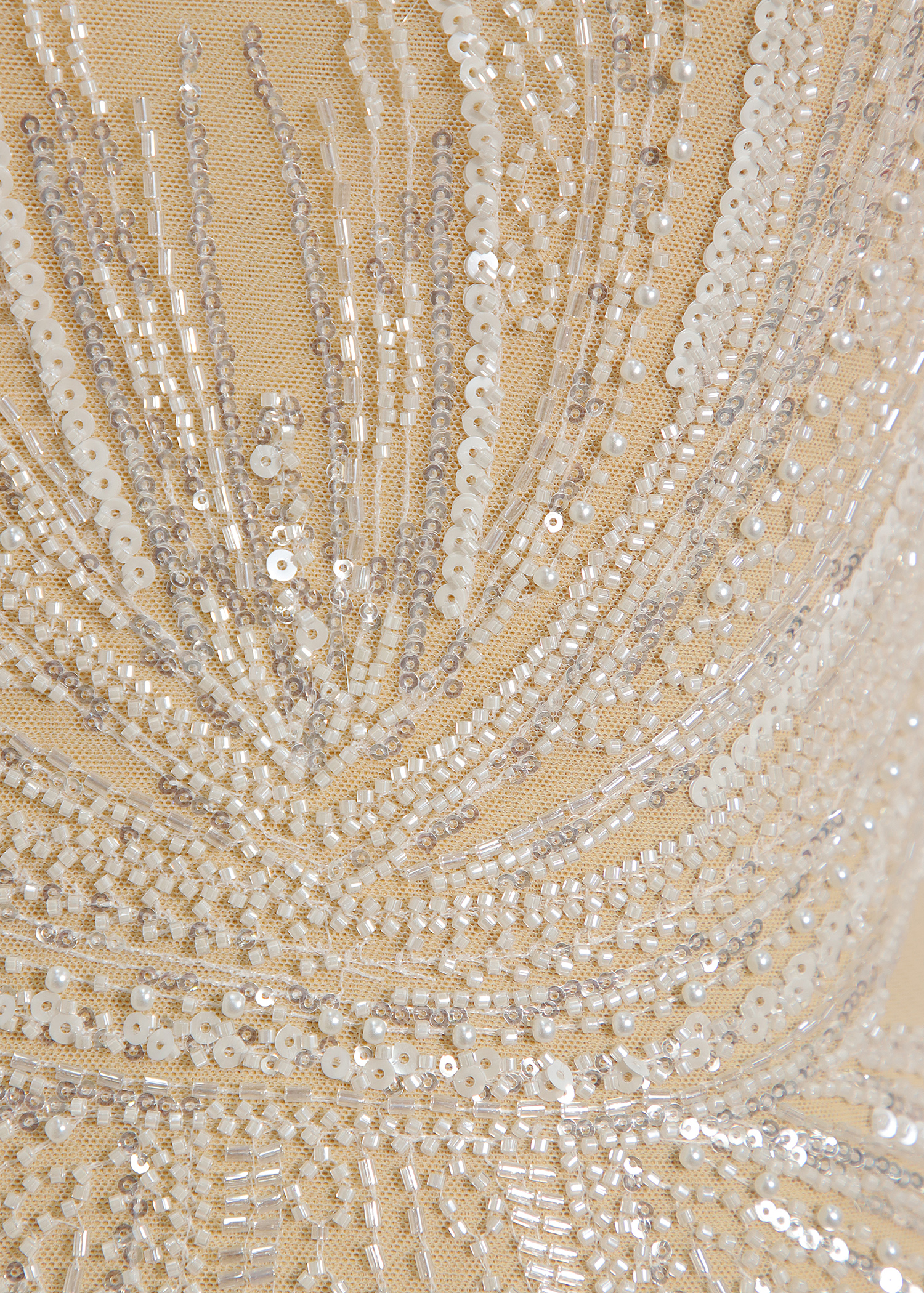 Yanzi bridal fabric luxury embroidery beads sequins lace (YZZX1059)