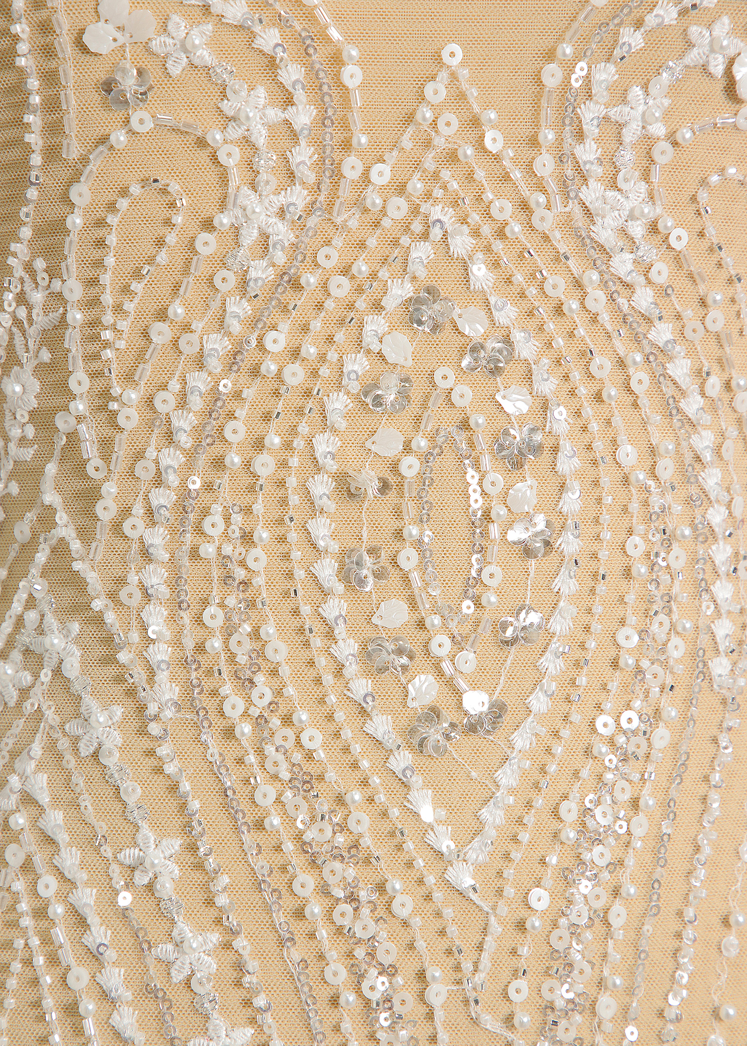 Yanzi bridal fabric luxury embroidery beads sequins lace (YZZX1056)