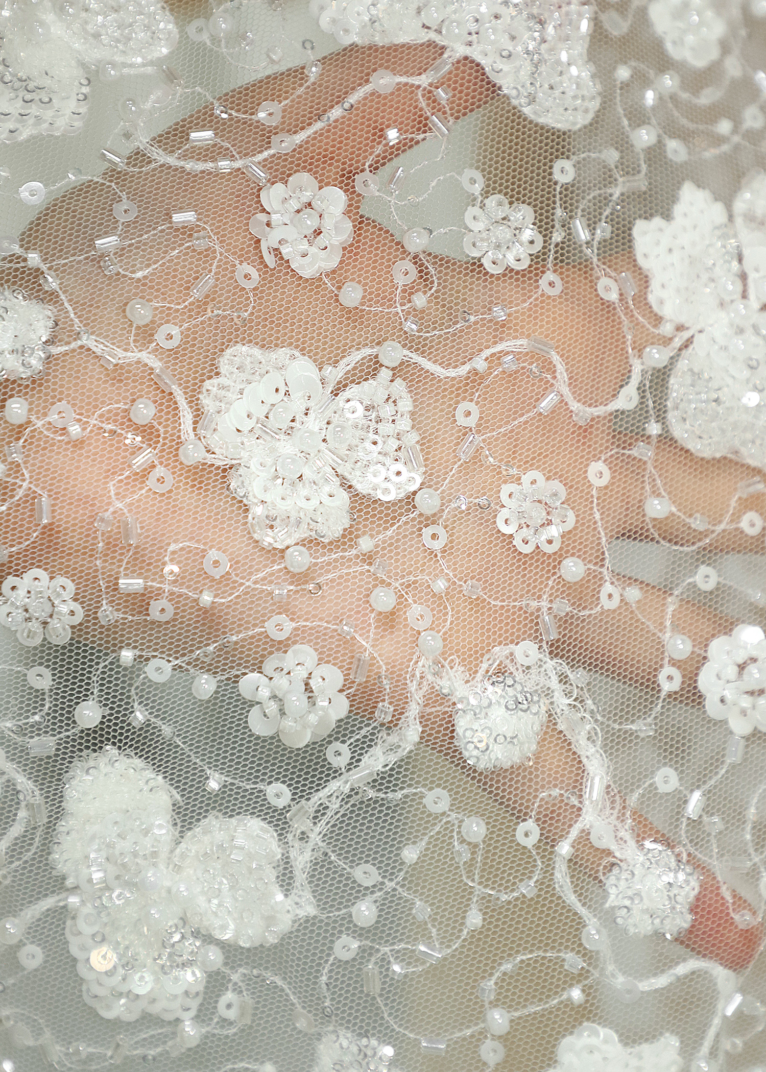 Yanzi  beaded sequin embroidered lace (YZZX777)