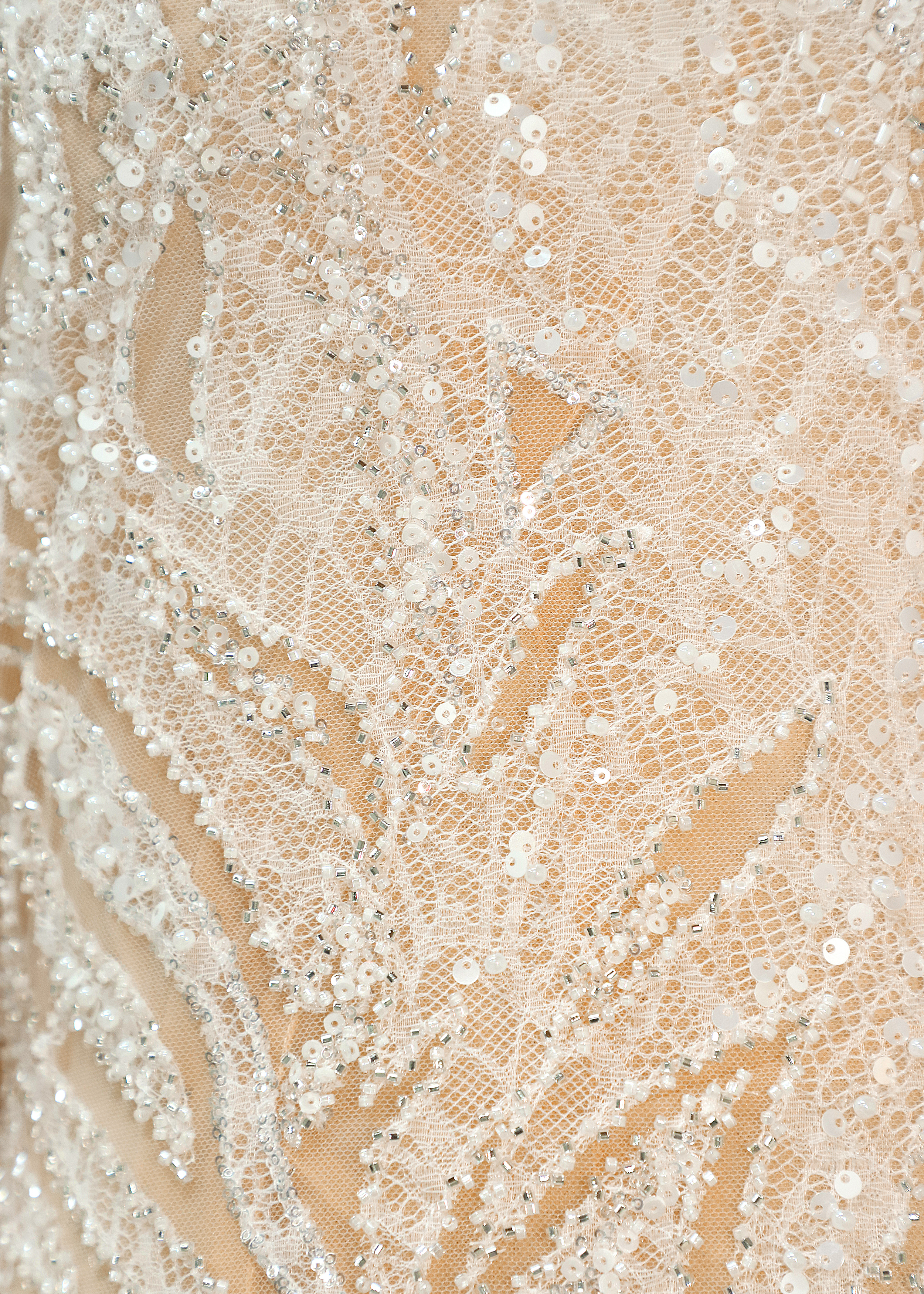 Yanzi Laser lace beaded sequin embroidered lace (YZZX776)