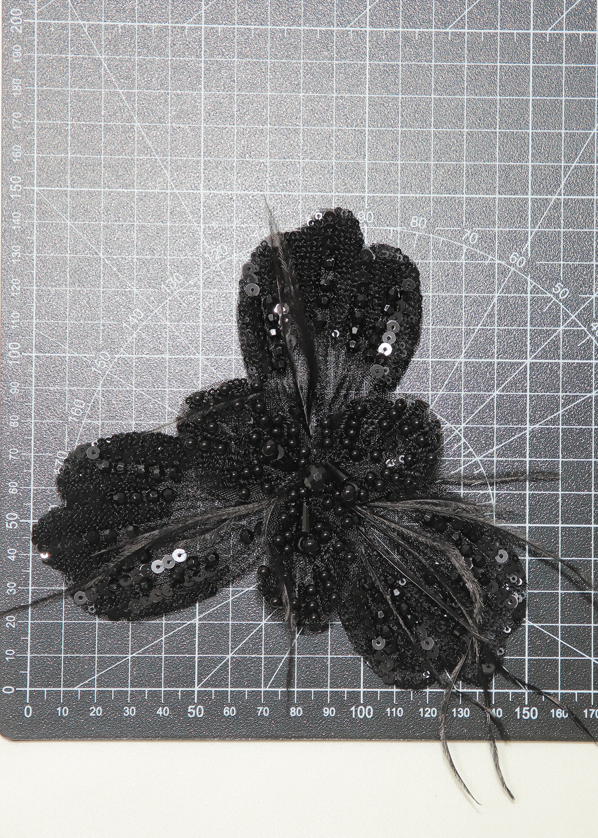 Yanzi Handmade 3d Flower Sequin Beads Applique(YZX216)