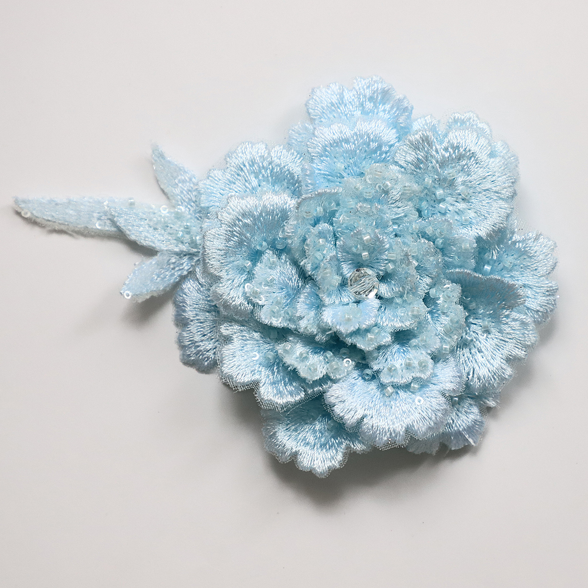 Yanzi Handmade 3d Flower Sequin Beads Applique(YZLQ025)