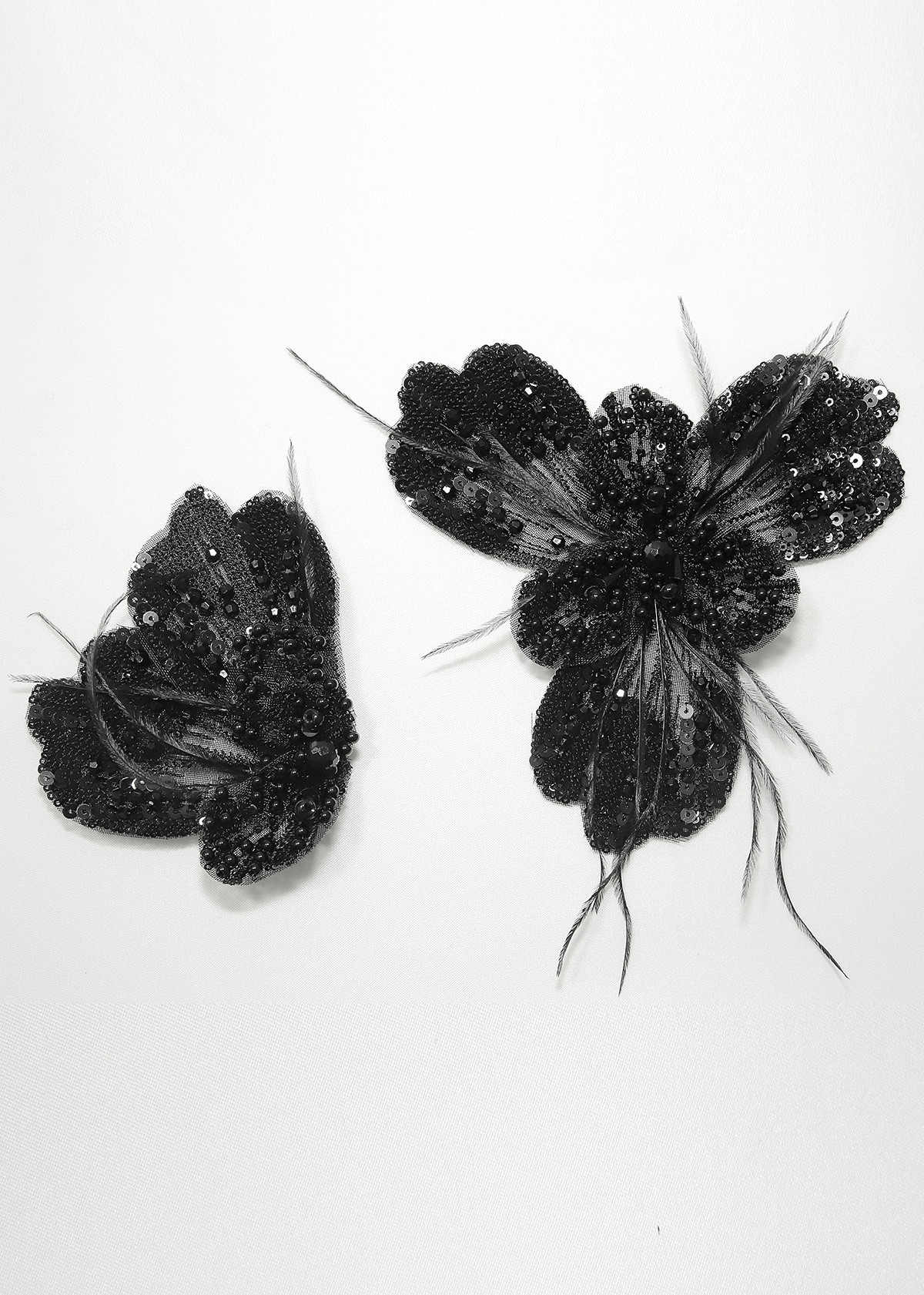 Yanzi Handmade 3d Flower Sequin Beads Applique(YZX216)