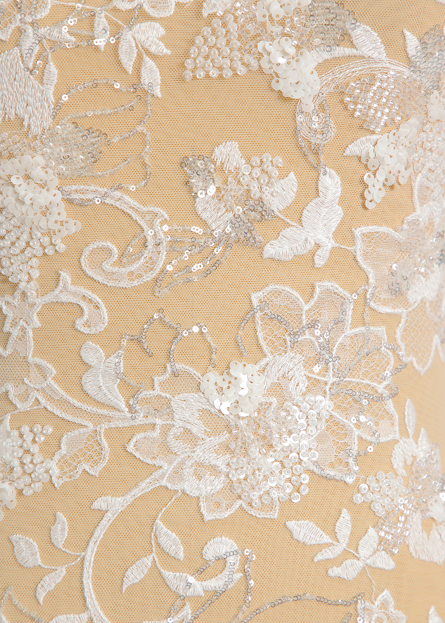 Yanzi bridal fabric luxury embroidery beads sequins lace (YZZX1051)