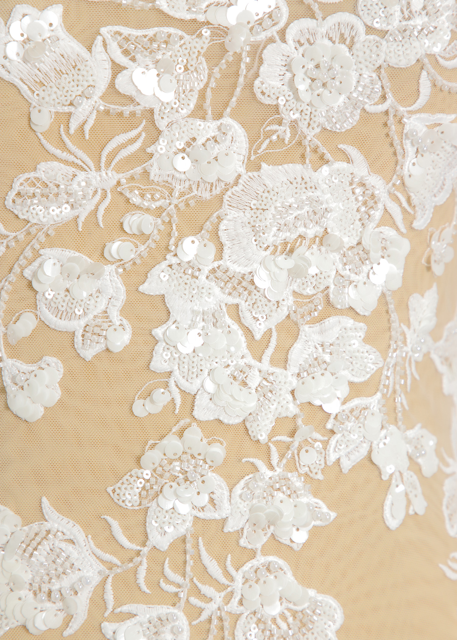 Yanzi bridal fabric luxury embroidery beads sequins lace (YZZX1031)