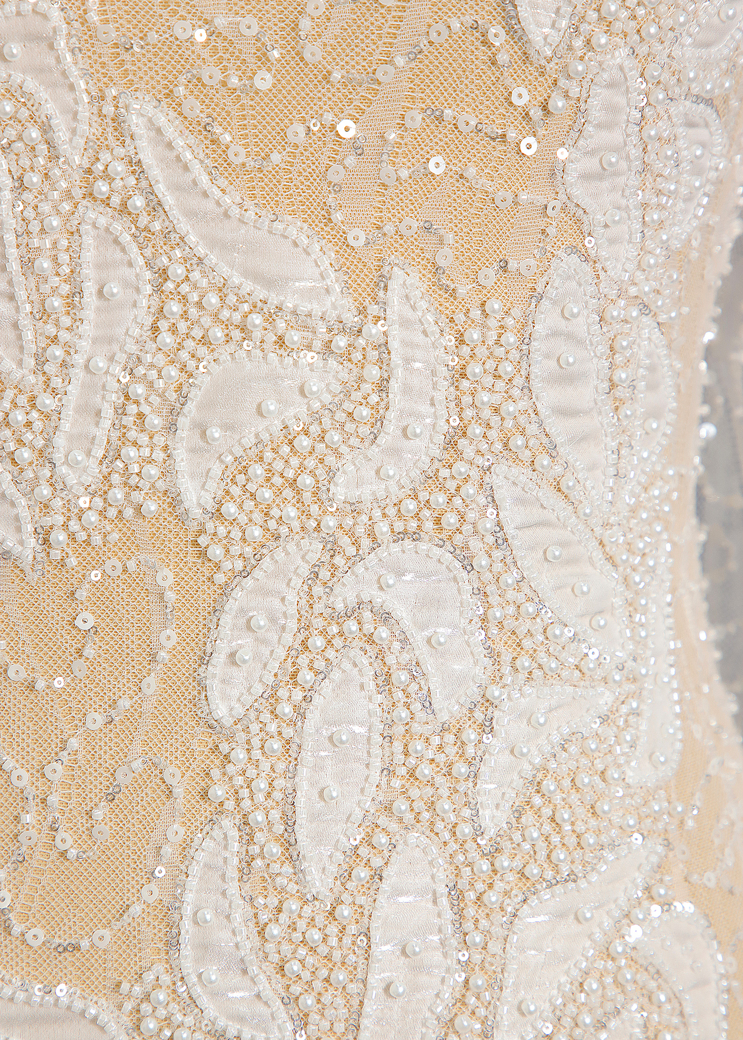 Yanzi laser embroidery fabrics floral beaded sequin lace (YZZX761-1)