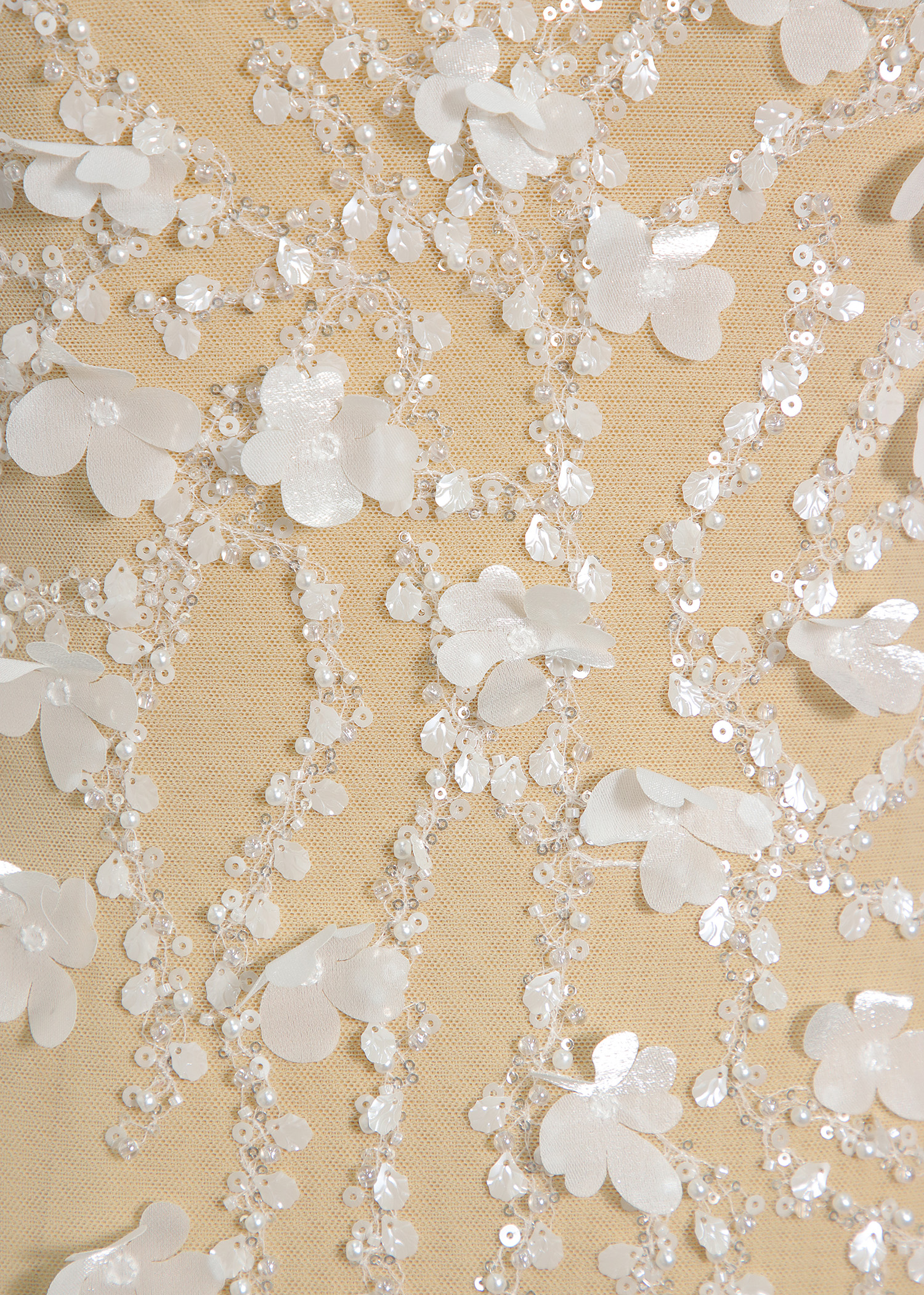 Yanzi bridal fabric luxury embroidery beads sequins lace (YZZX1063)