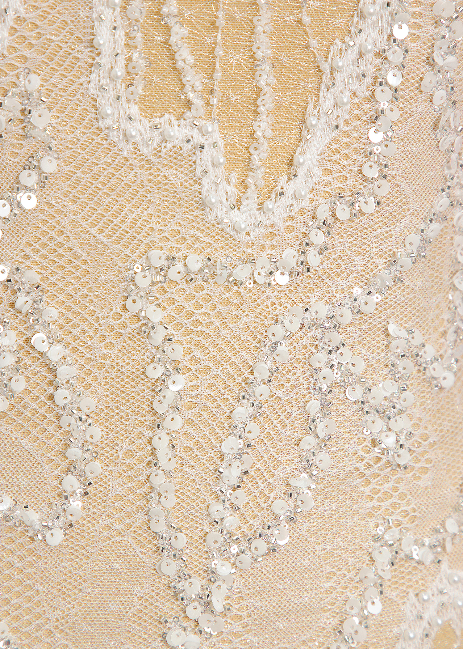 Yanzi laser embroidery fabrics floral beaded sequin lace (YZZX733-1)